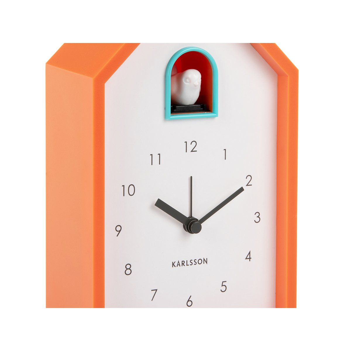 Karlsson koekoek retro wekker oranje – met vogelgeluid