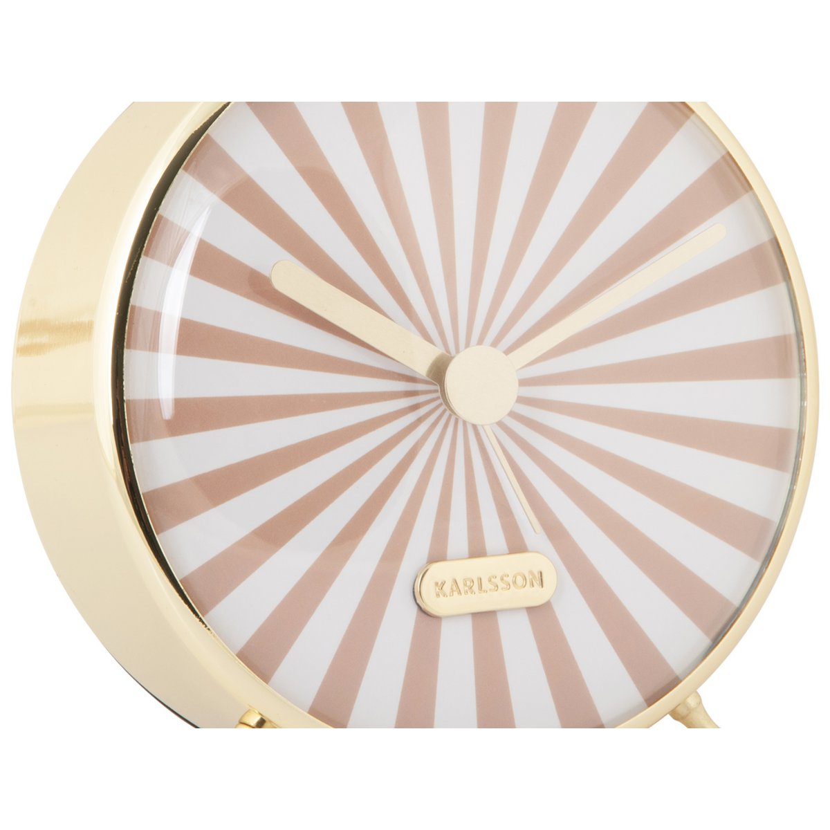 Retro wekker Karlsson Candy Swirl Beige