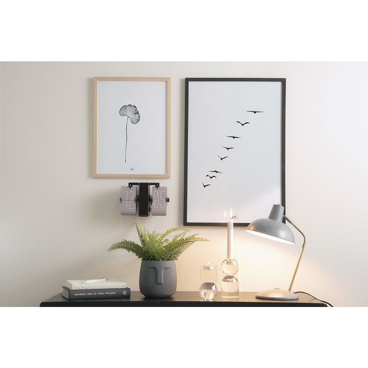 Leitmotiv retro tafellamp matgroen