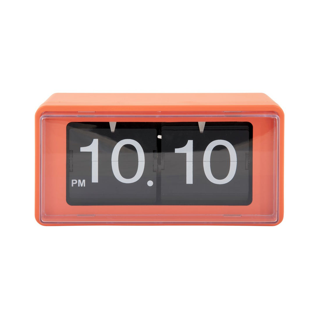 Retro oranje flipklok Karlsson Boxed