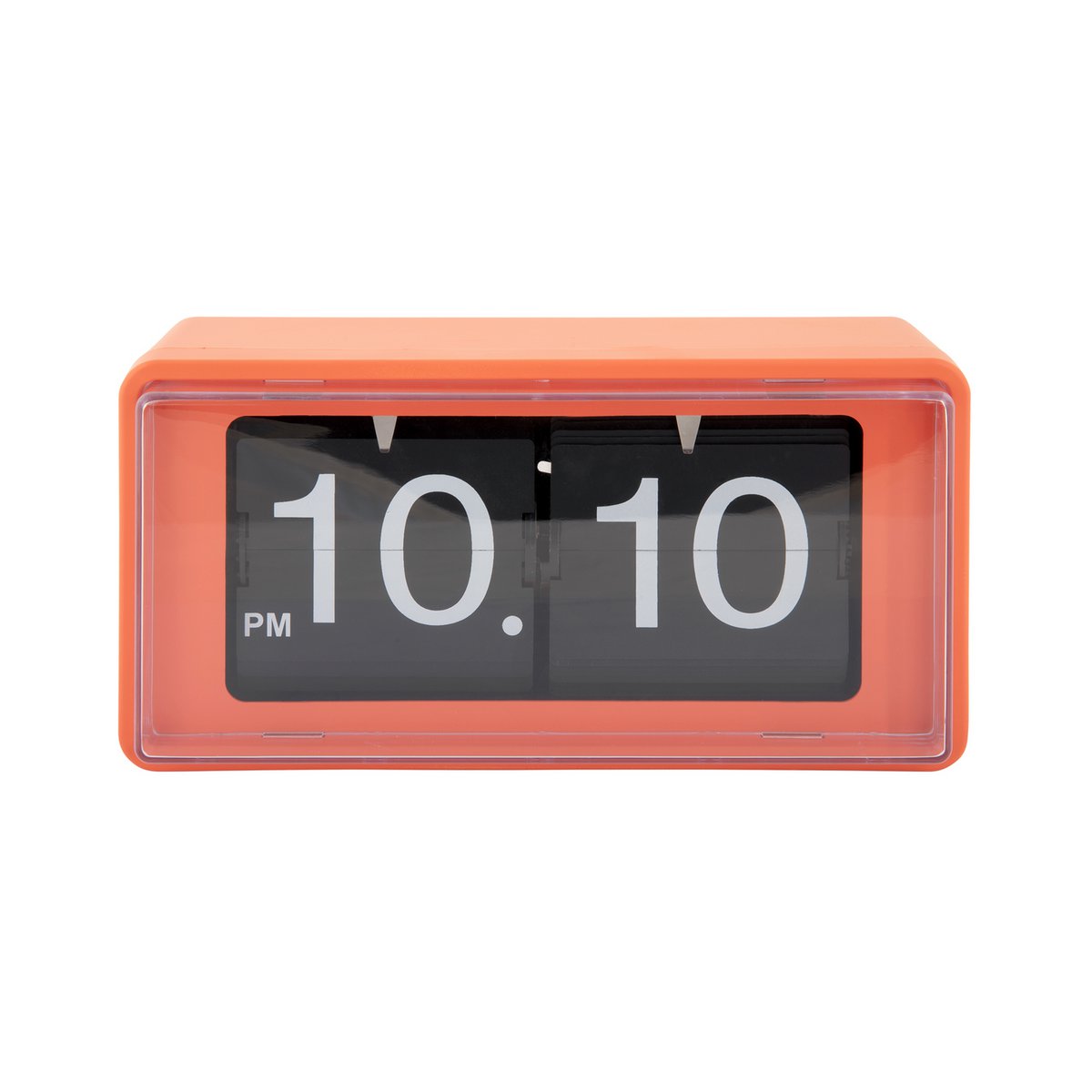 Retro oranje flipklok Karlsson Boxed