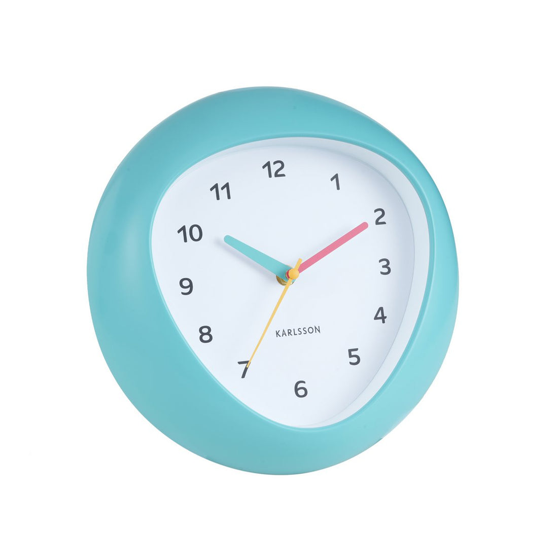 Retro wandklok Funky Vibes blauw