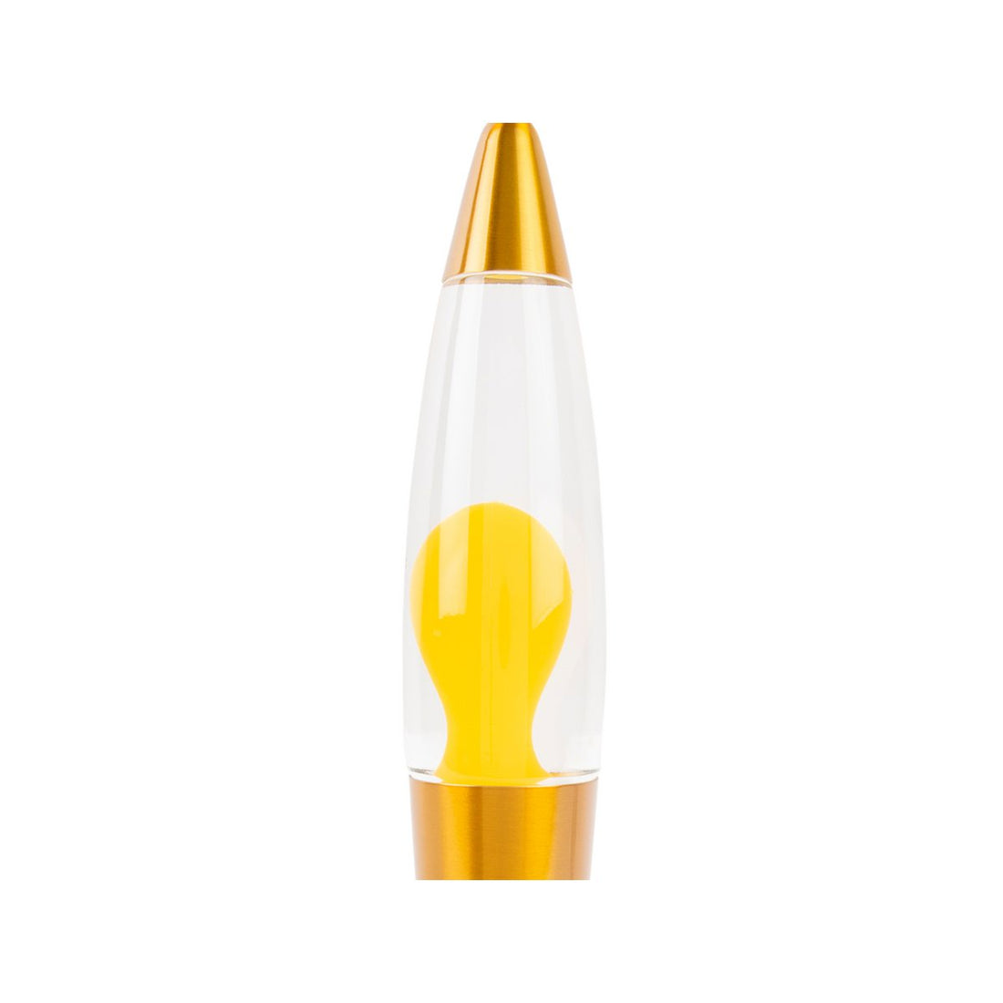 Retro lavalamp Funky Rocket –  gele tafellamp Leitmotiv