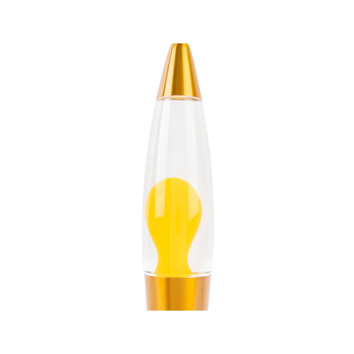 Retro lavalamp Funky Rocket –  gele tafellamp Leitmotiv