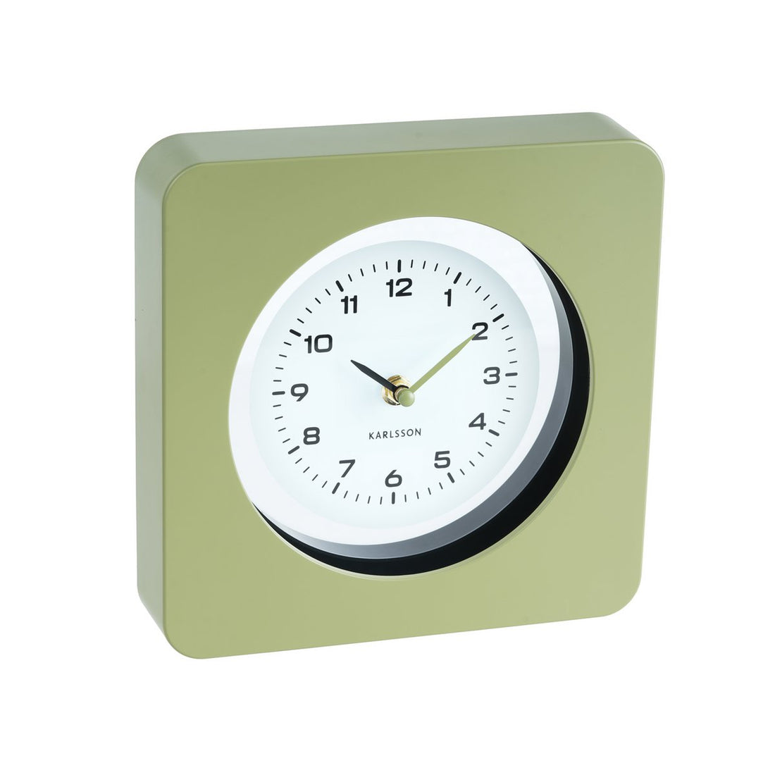 Wandklok retro groen