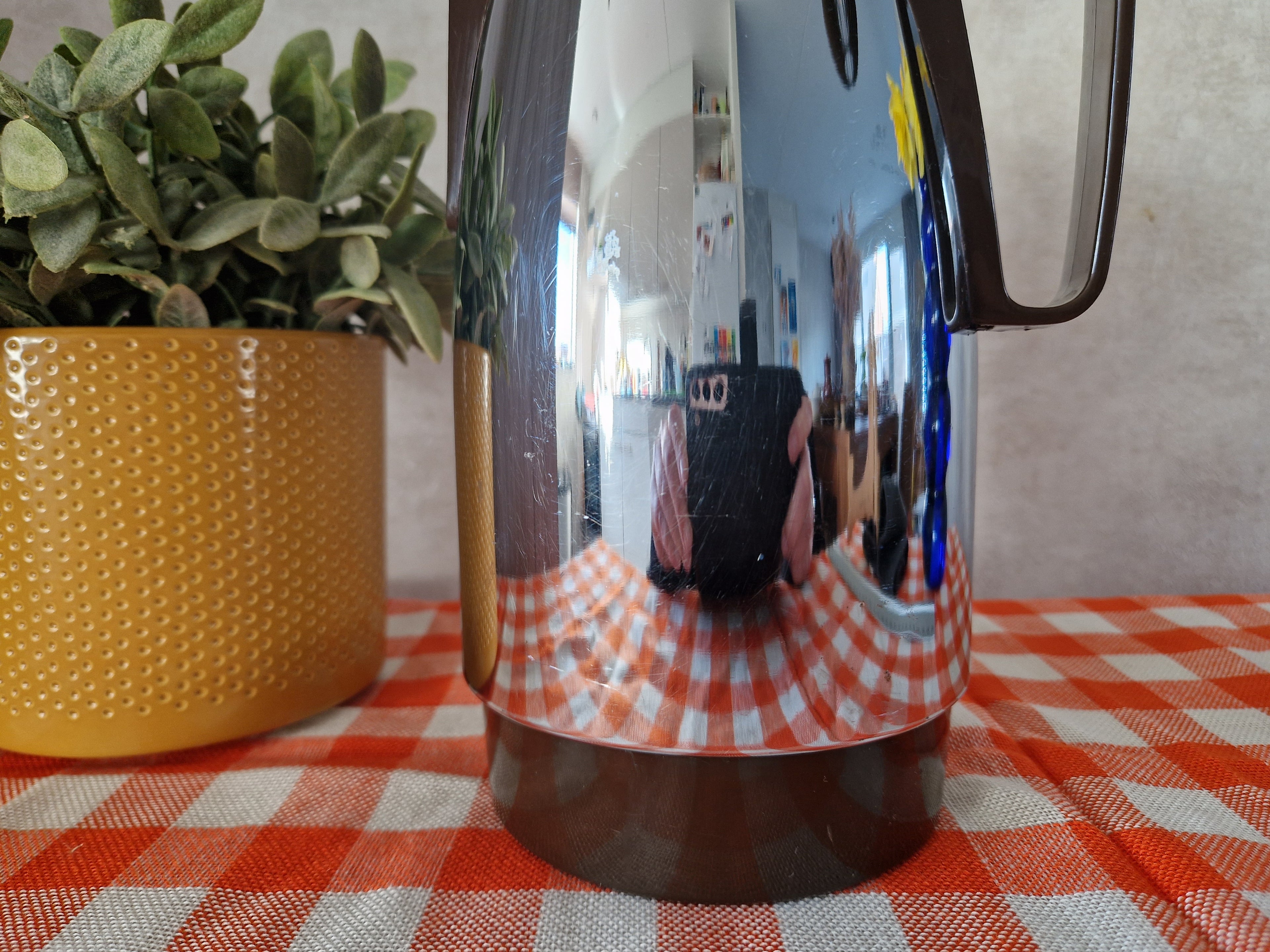 Jaren 60 Dr. Zimmermann thermoskan chroom / bruin