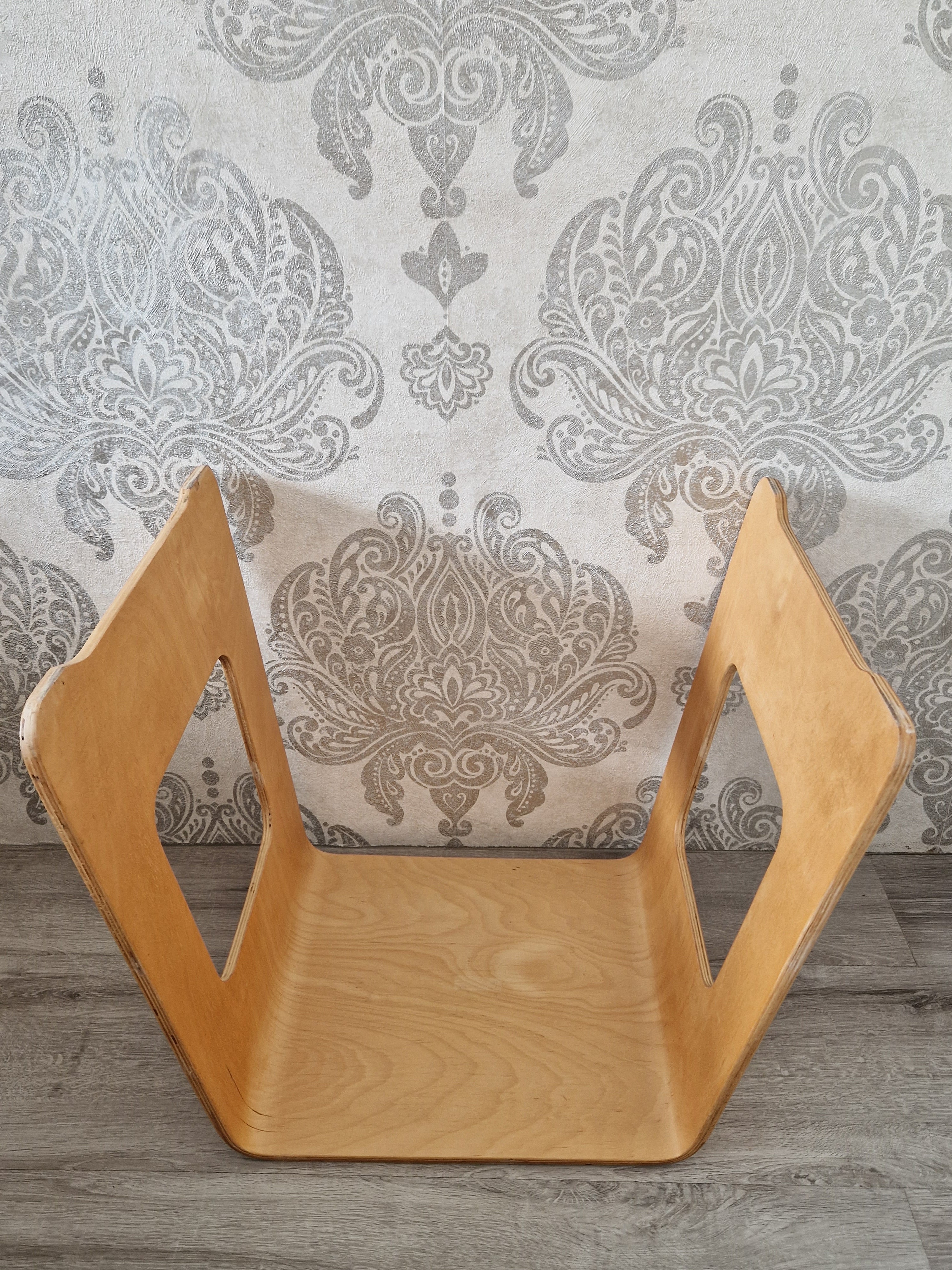 Ikea Benjamin plywood bijzettafel krukje Lisa Norinder