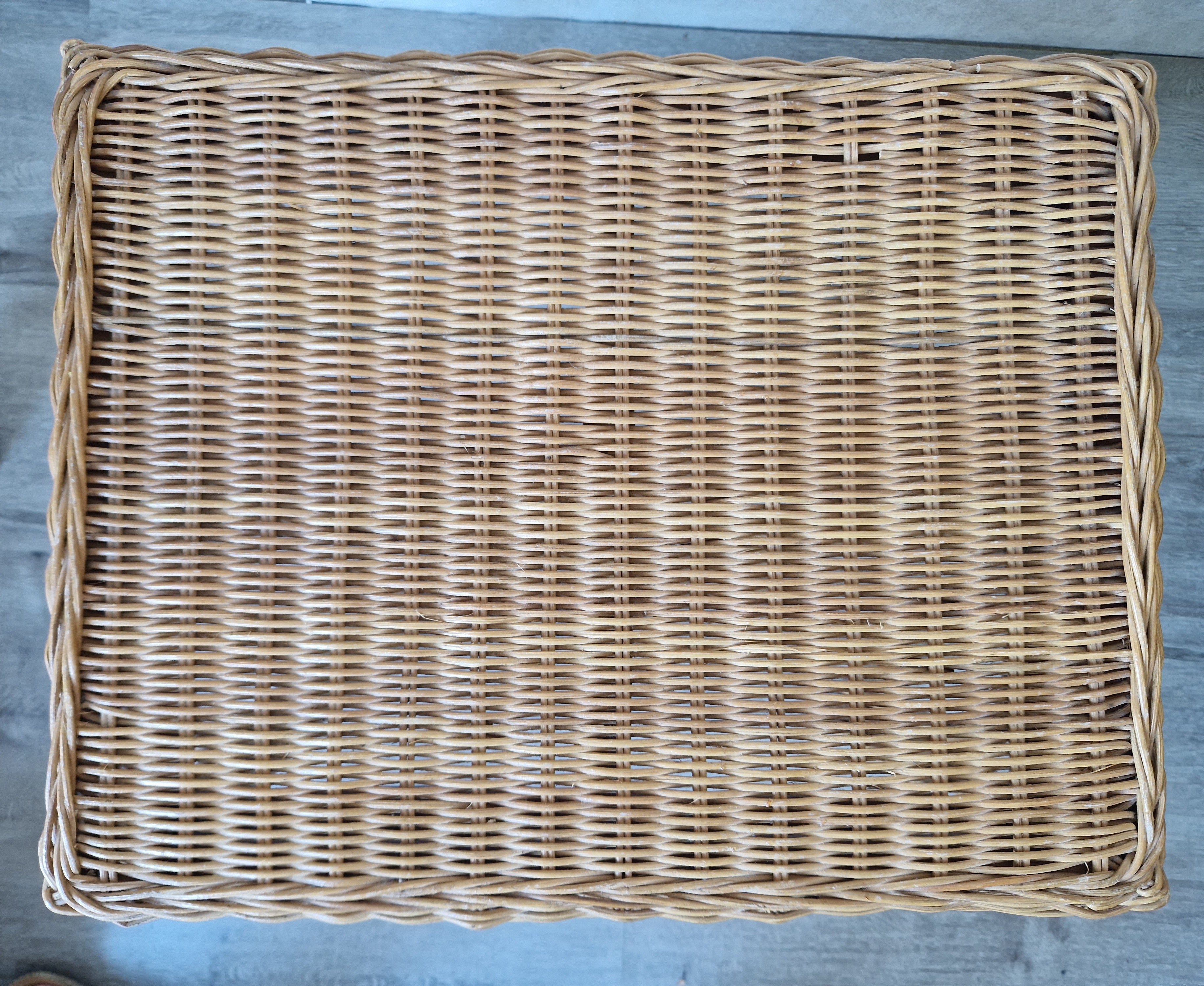 Rotan bijzettafel rechthoekig