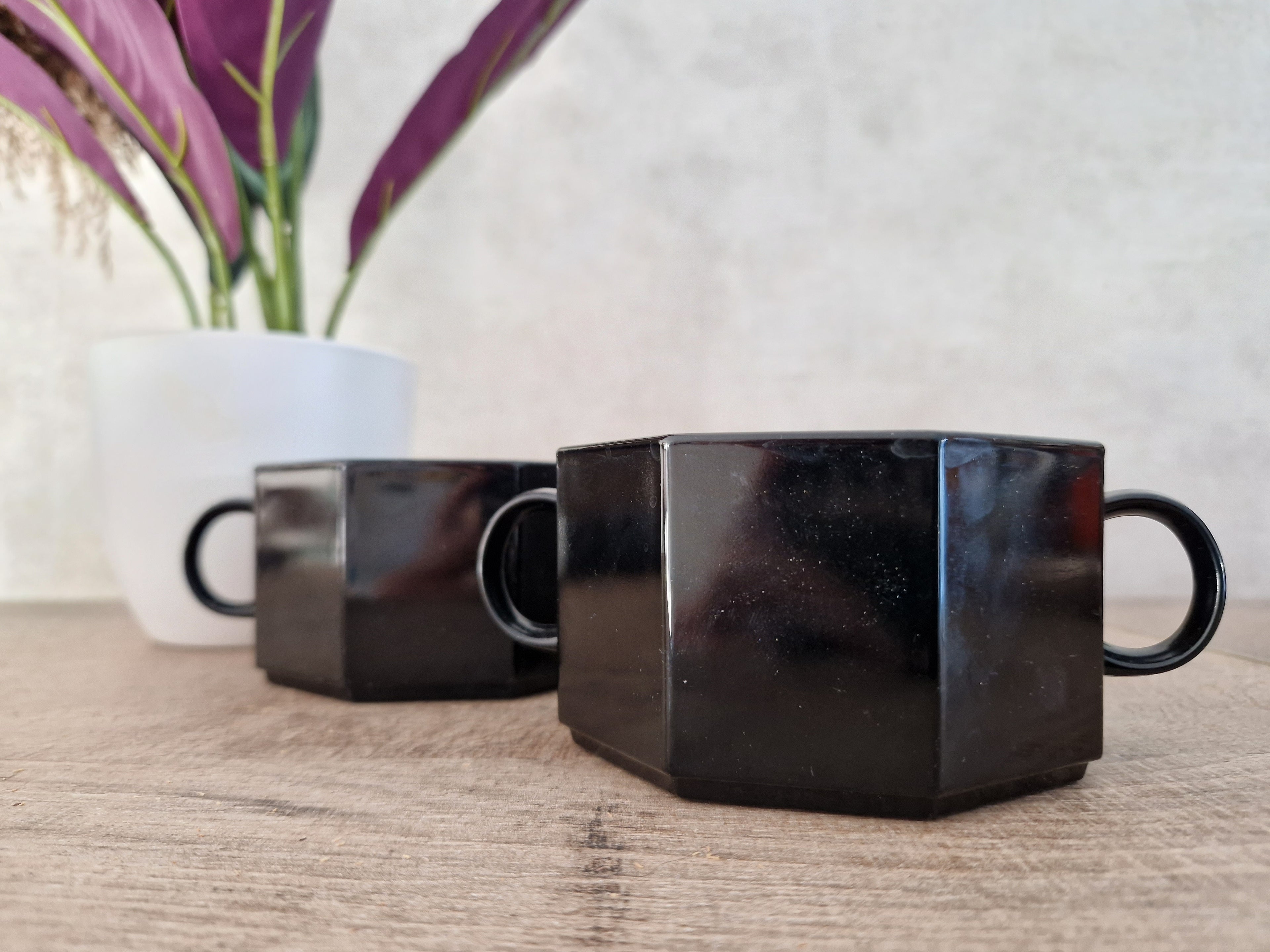 Arcoroc France zwarte octime soepkommen