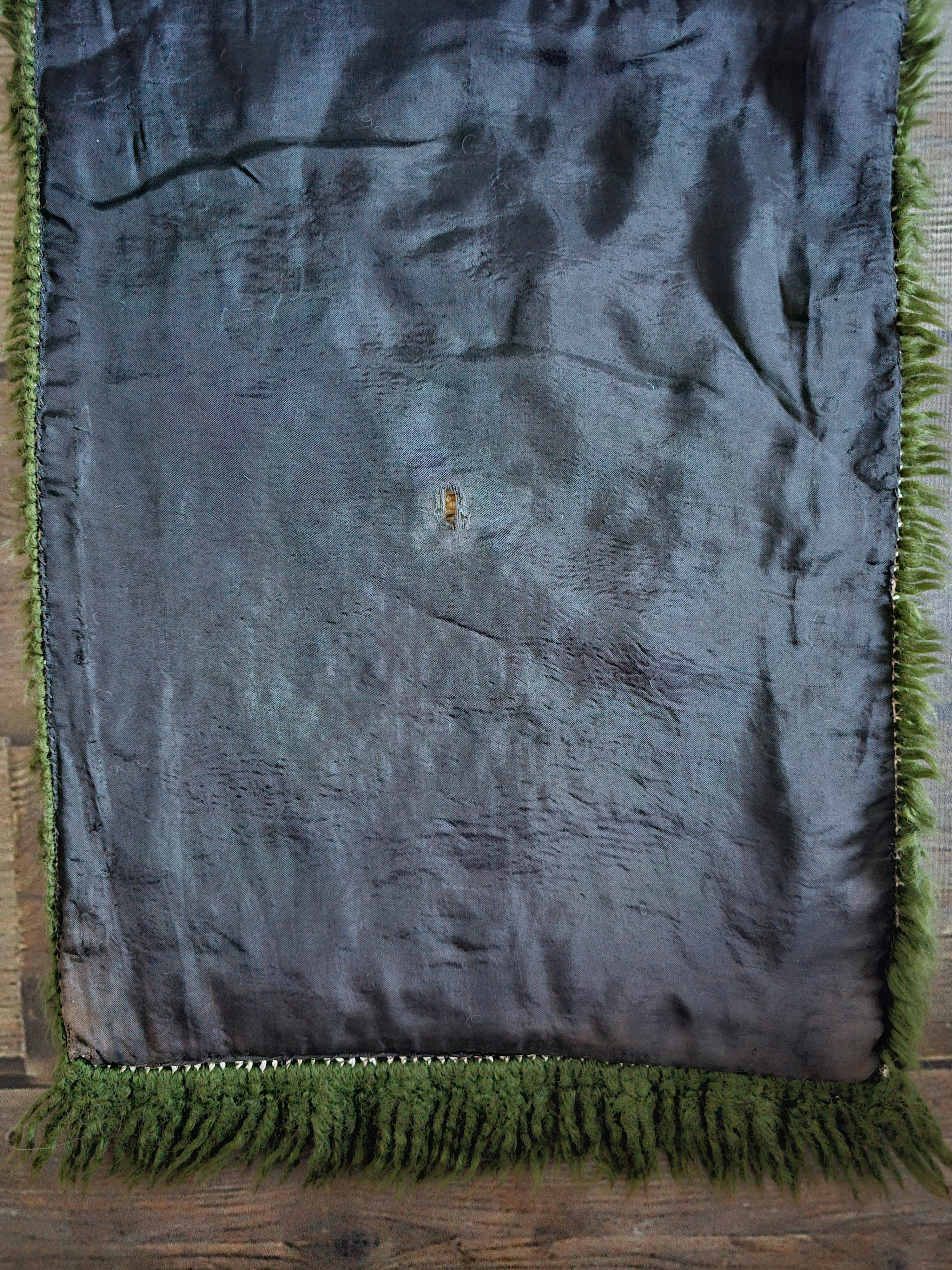 Vintage Smyrna handgeknoopt kleed / tafelloper
