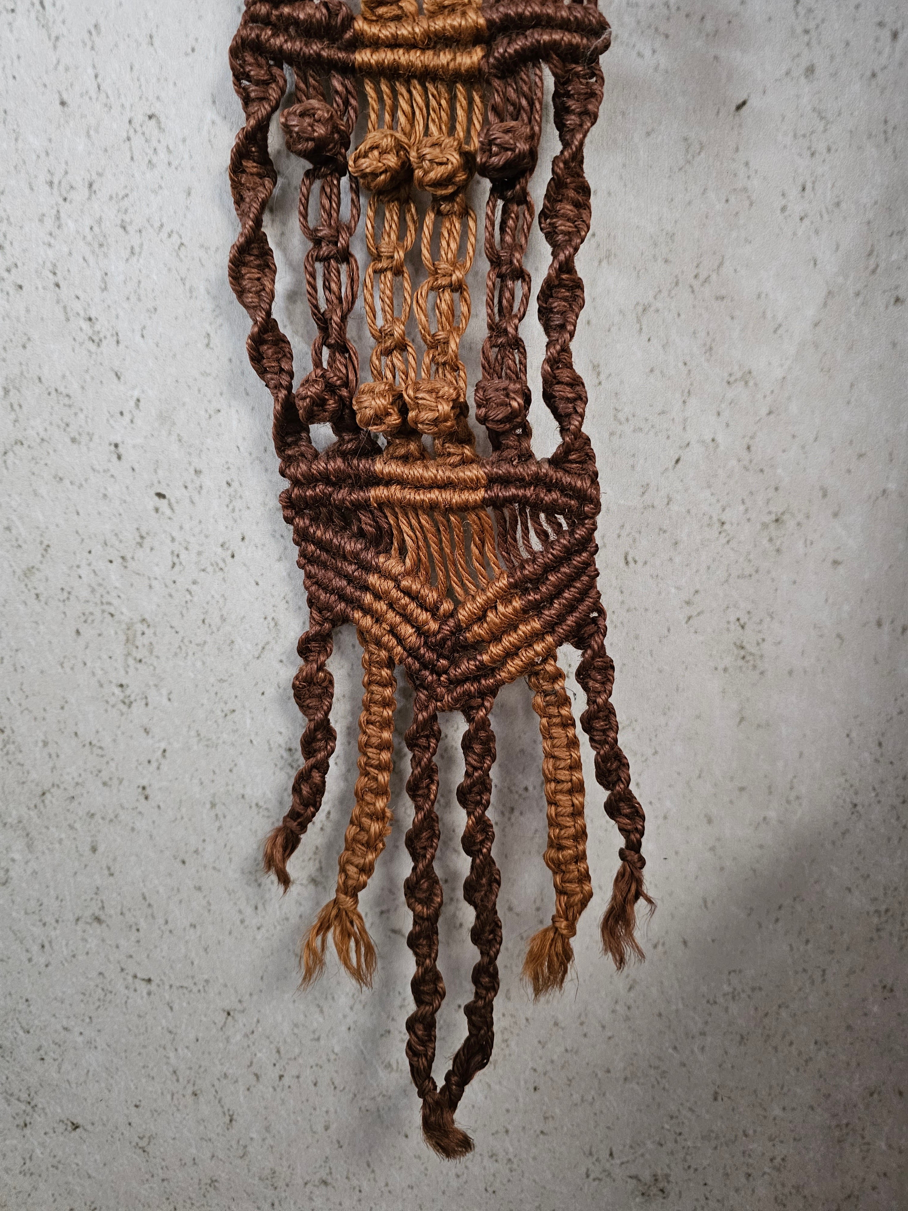 Wanddecoratie macrame handgeknoopt