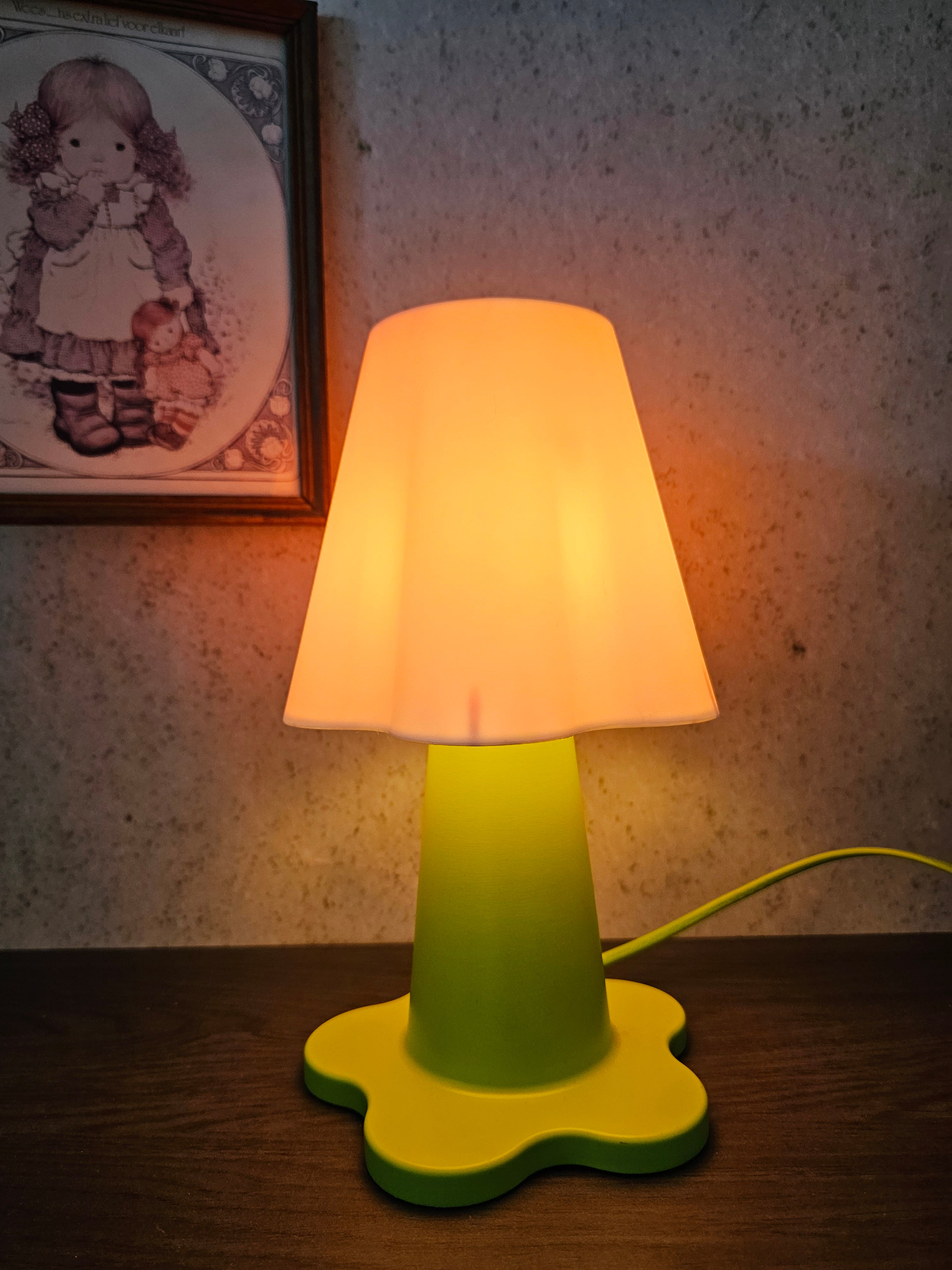 Ikea Mammut lampje lichtroze bloem