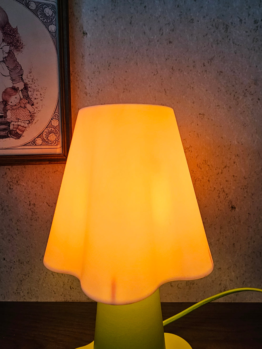 Ikea Mammut lampje lichtroze bloem