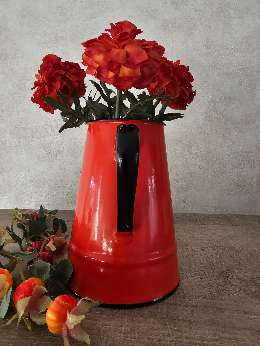 Rode emaille koffiepot