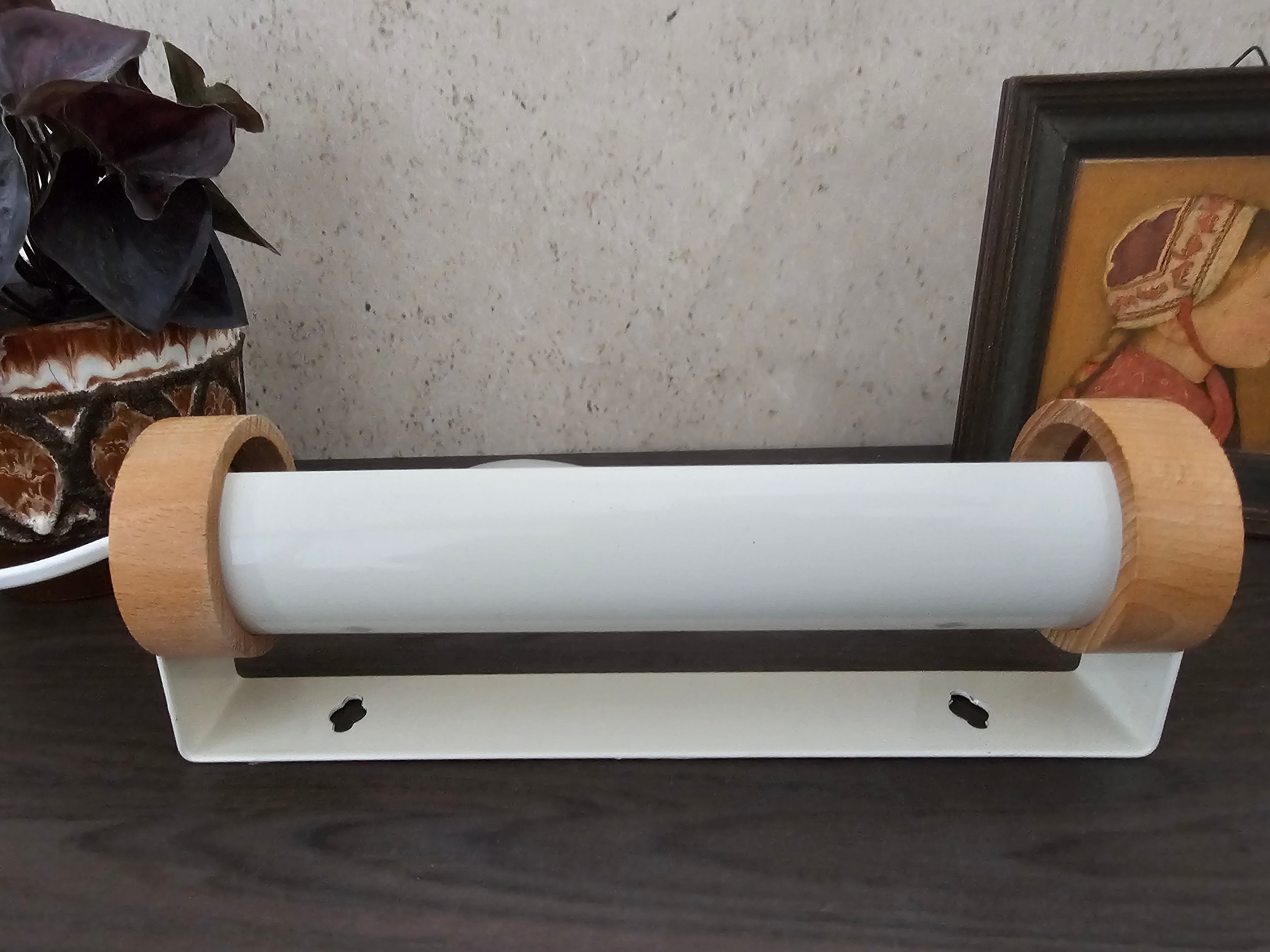 Hema wandlamp / nachtlamp metaal met hout