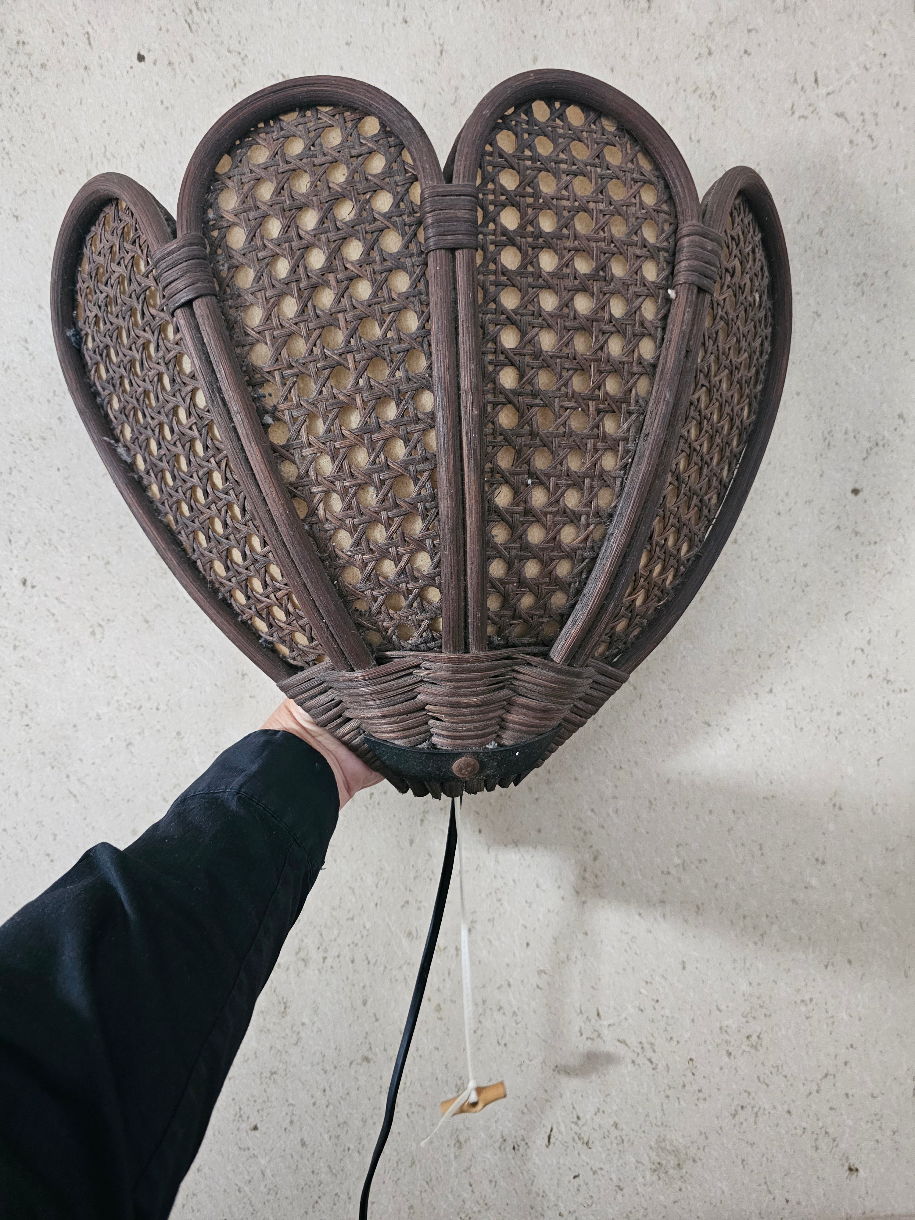 Manou webbing wandlamp jaren 70