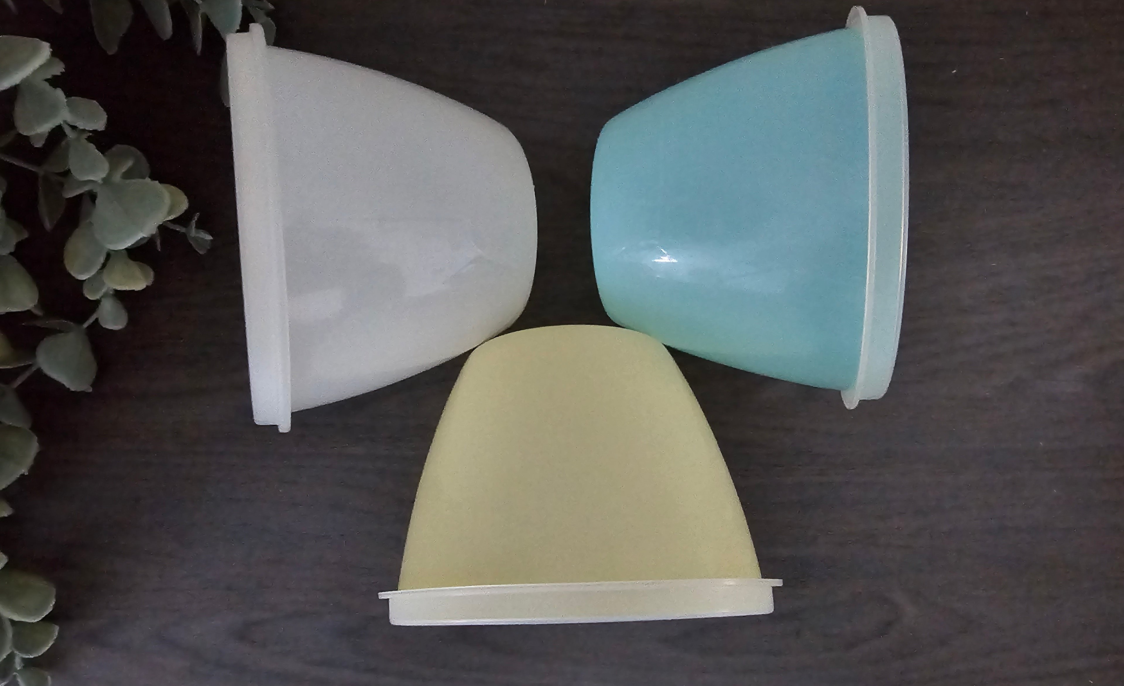 Tupperware bakjes met deksel pastel