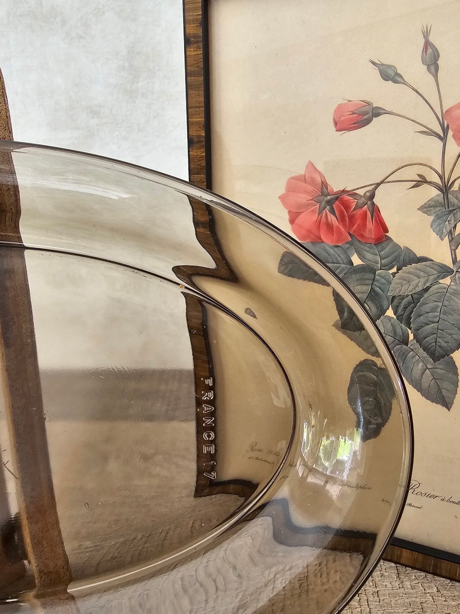 Arcoroc France rookglas ovaal schaaltje