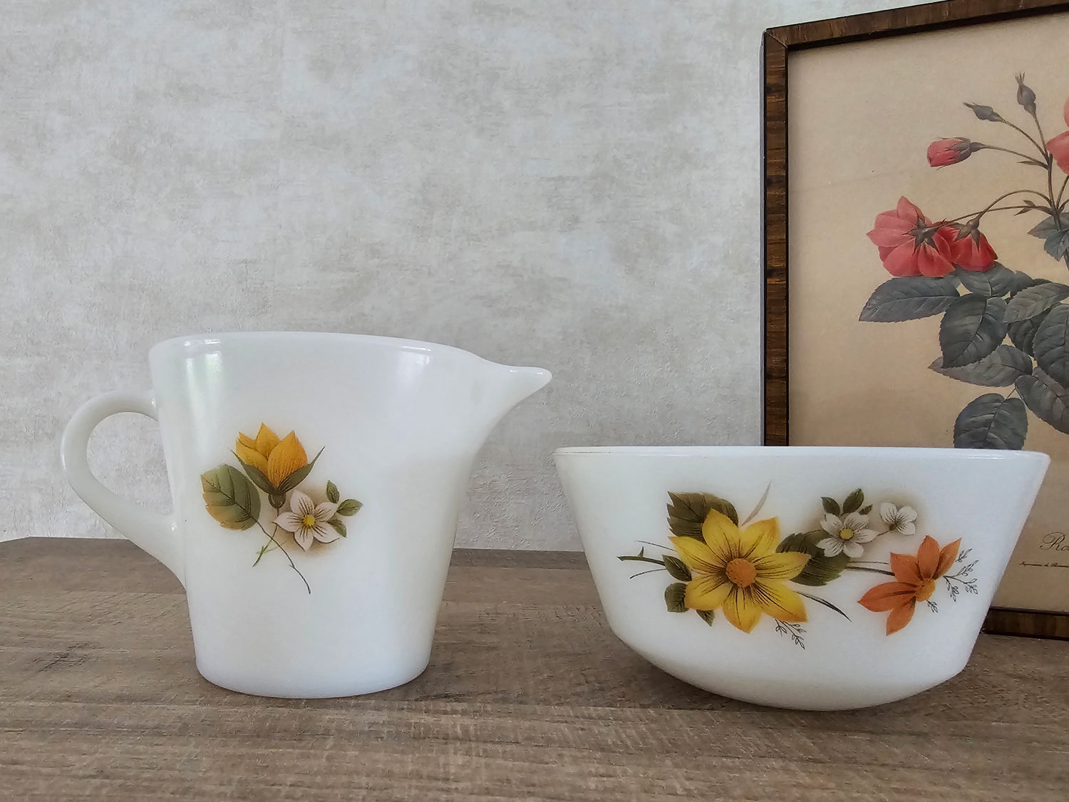 Pyrex Autumn Glory suiker & melk