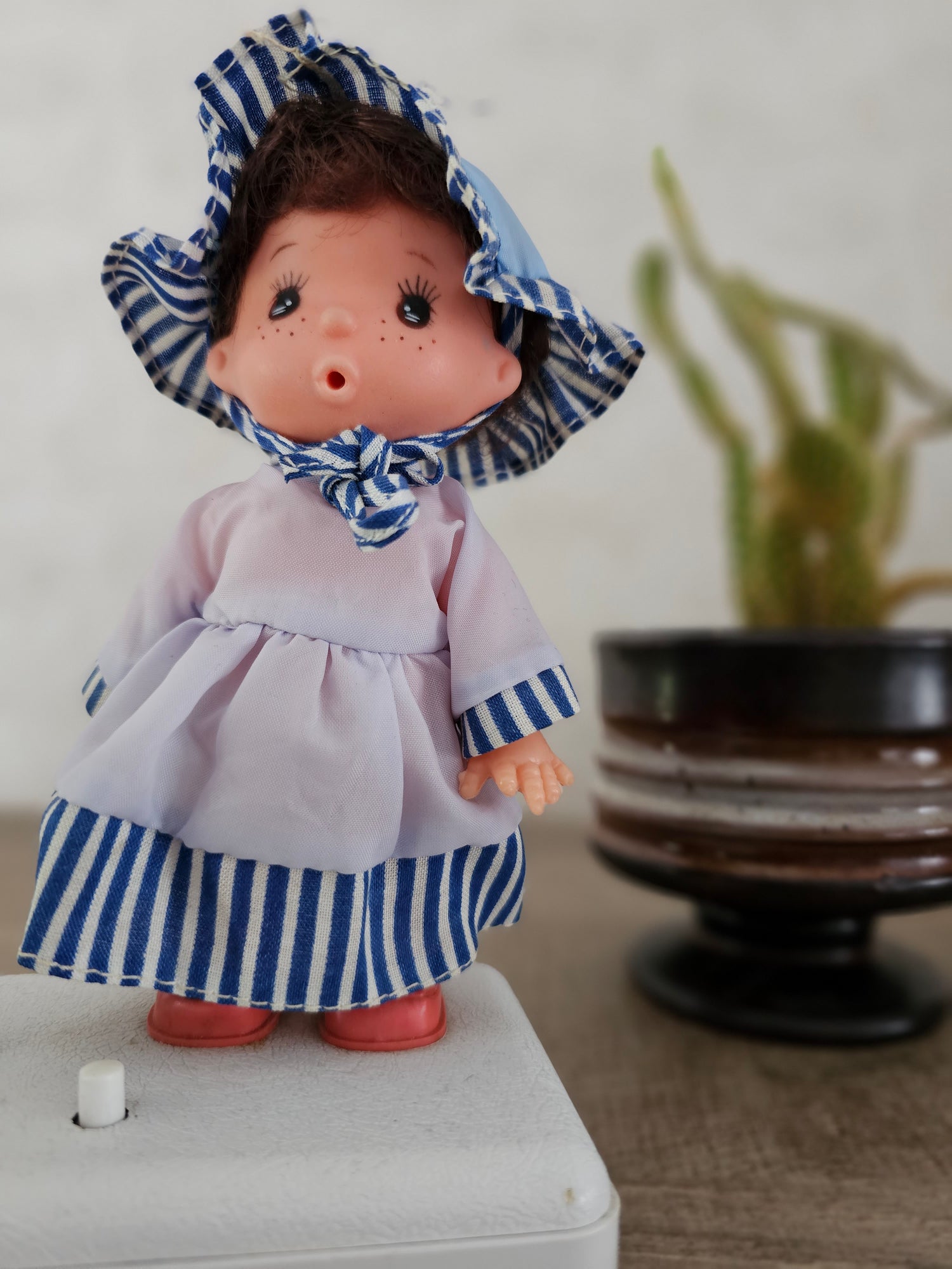 Vintage (nacht) lampje met popje