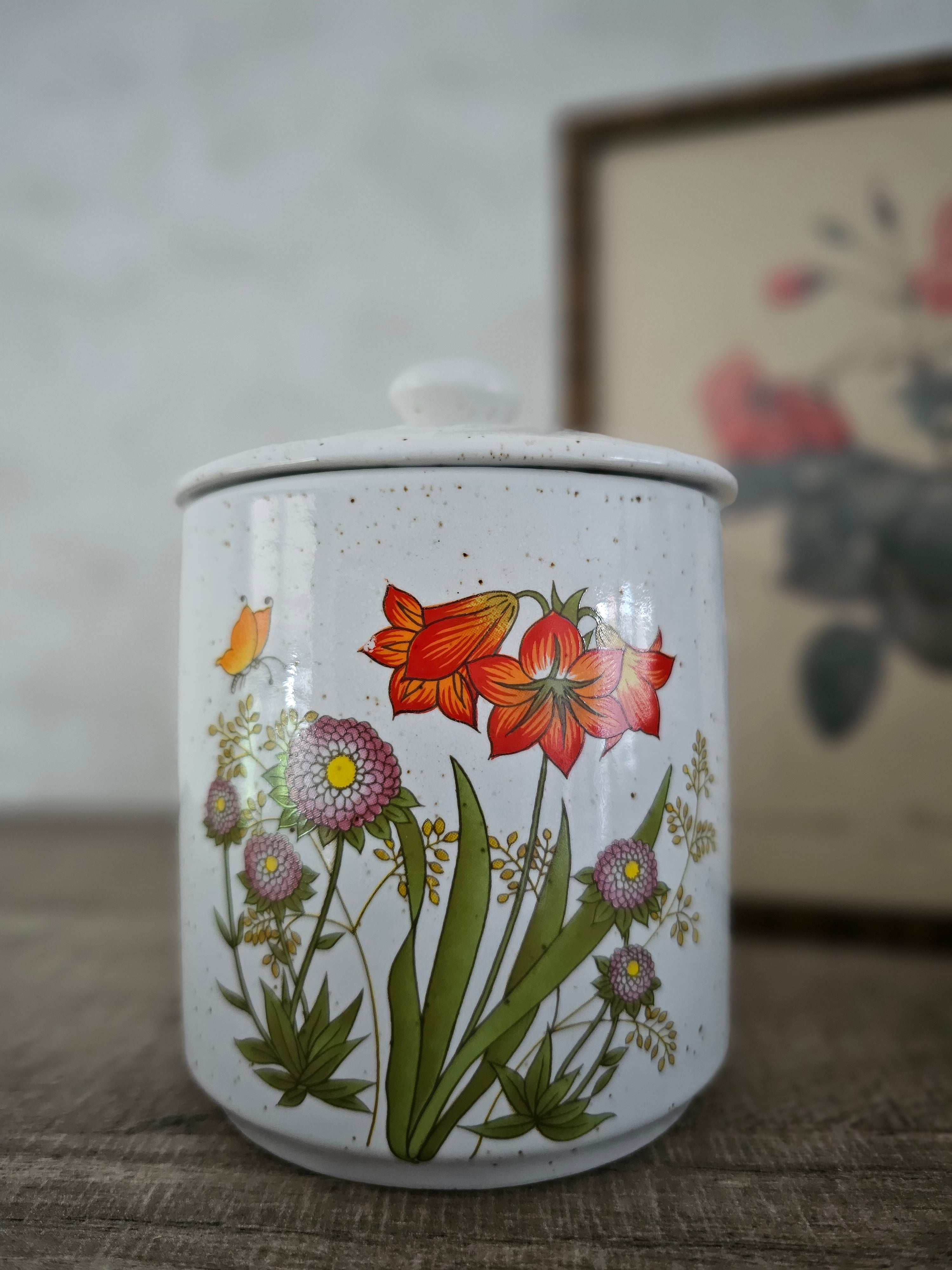 Wildflower voorraadpotten rode bloemen & paarse bloemen