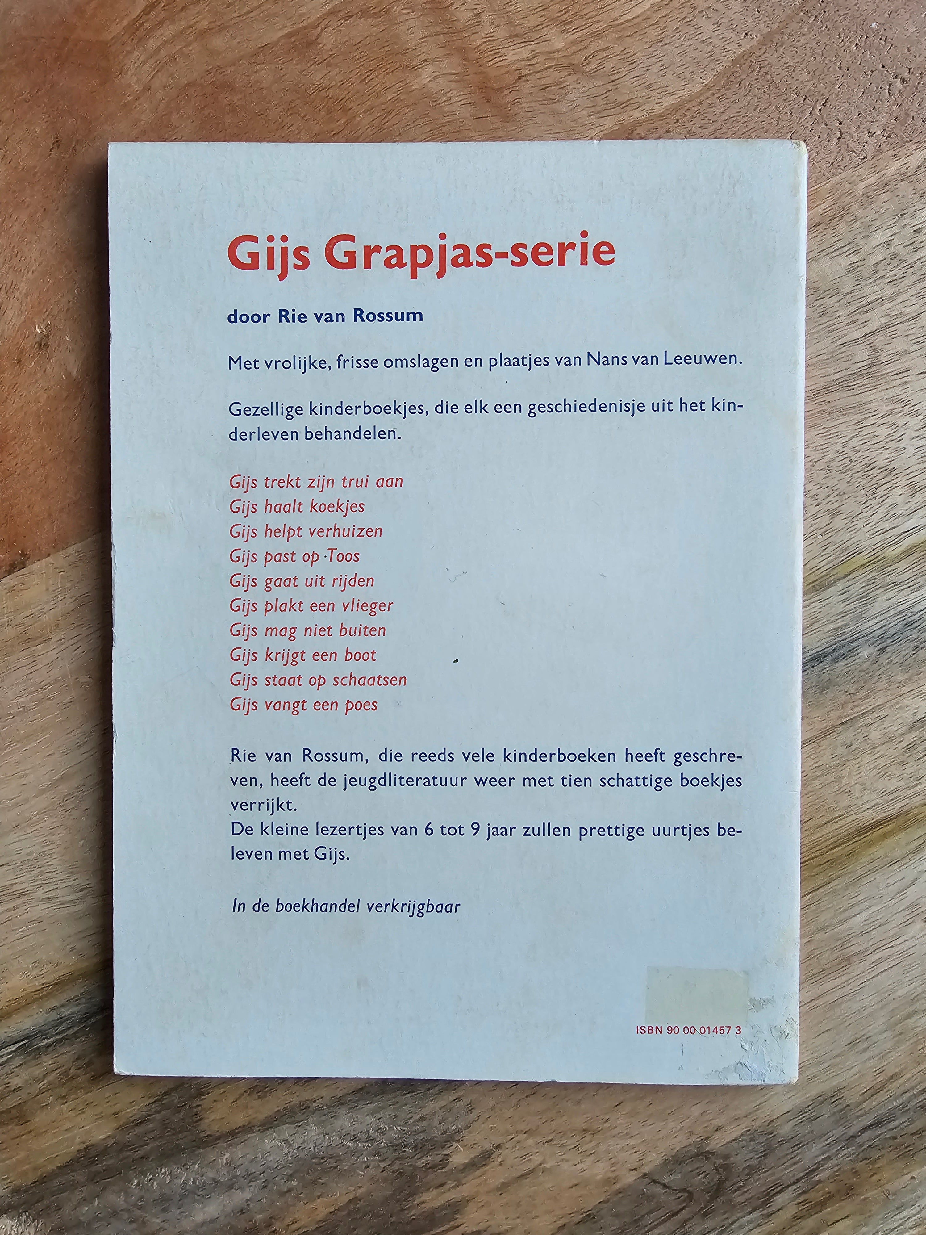 Gijs plakt een vlieger