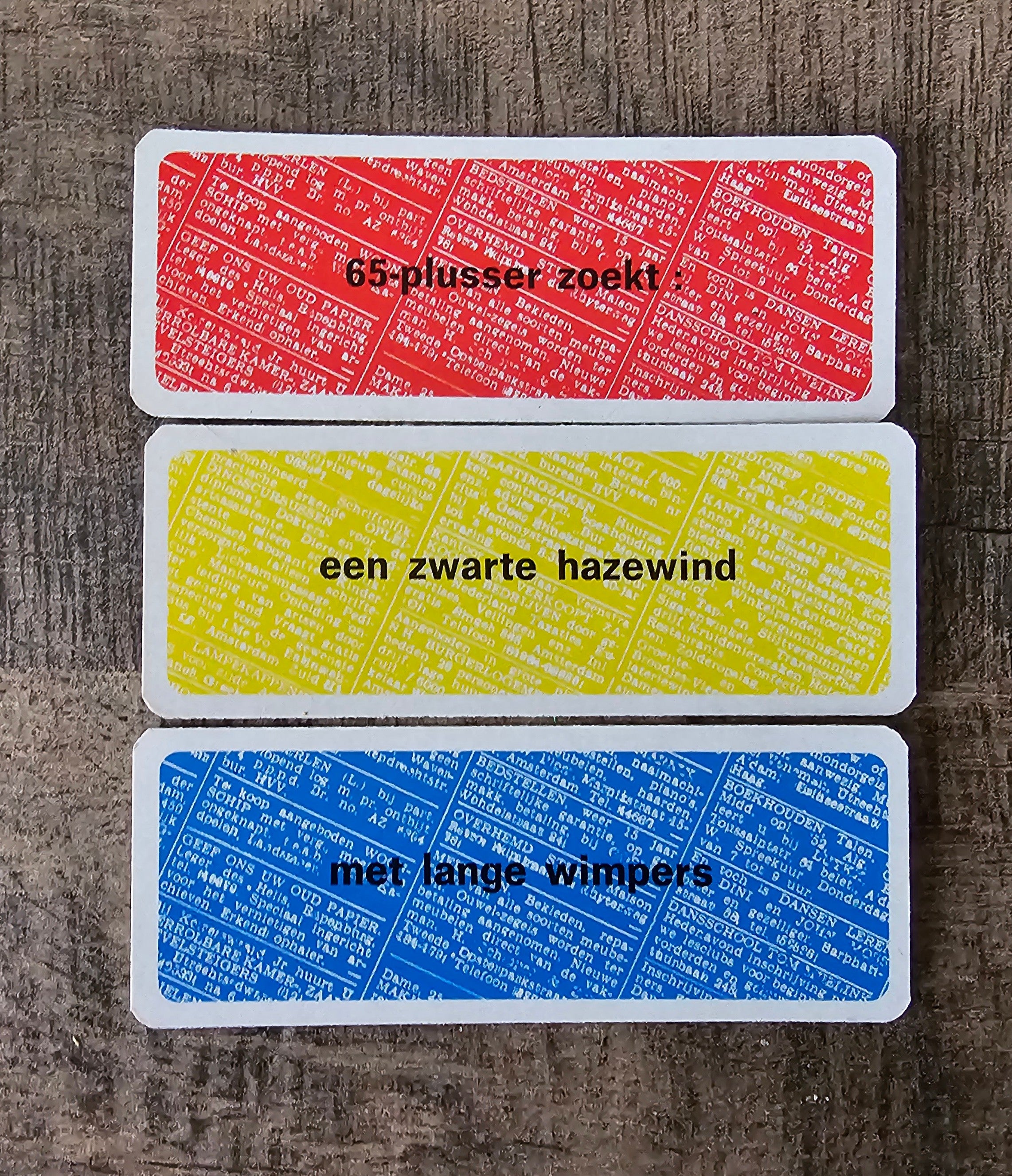 Het advertentie spel 1981
