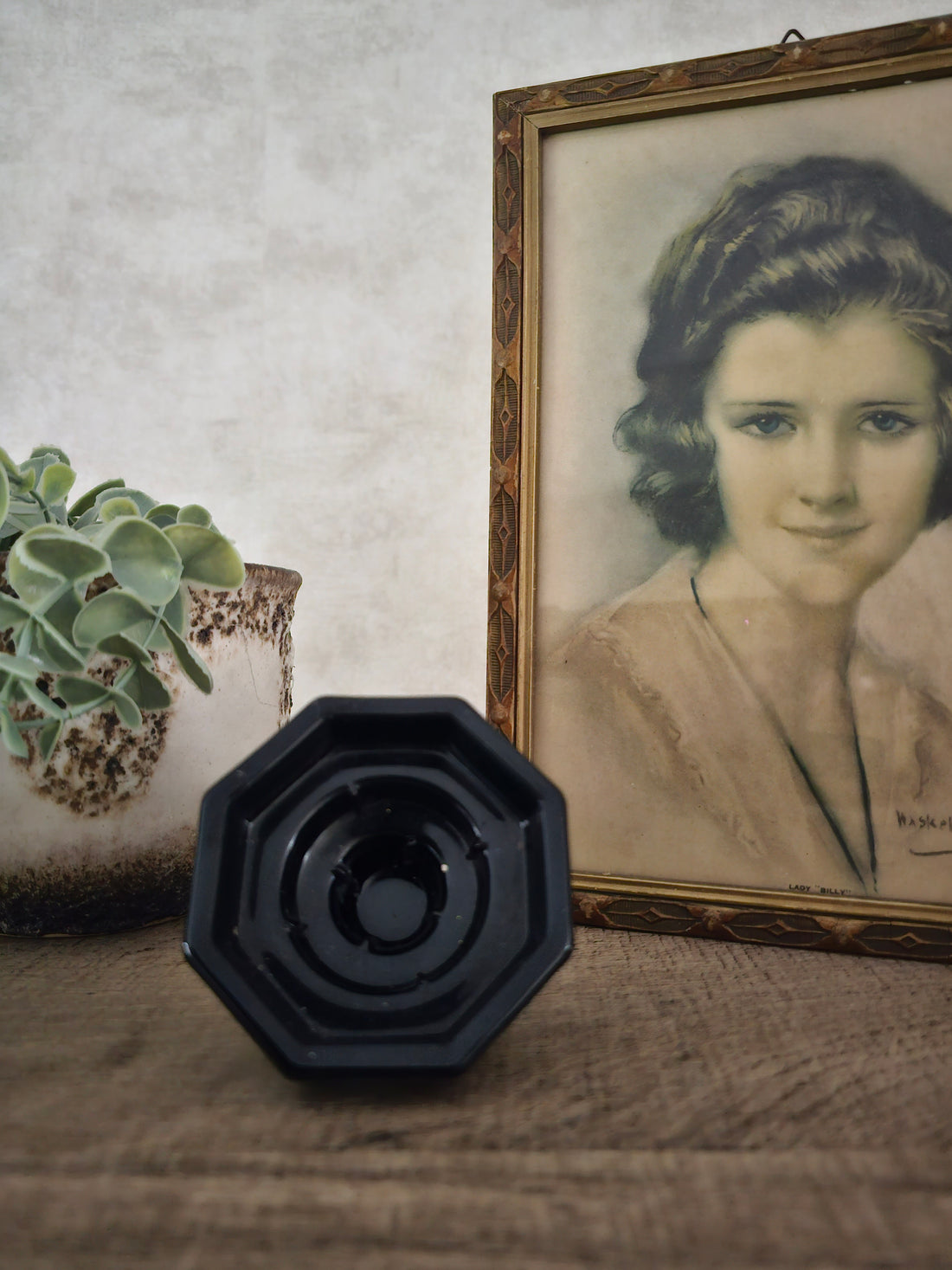 Arcoroc France zwarte octime kandelaar