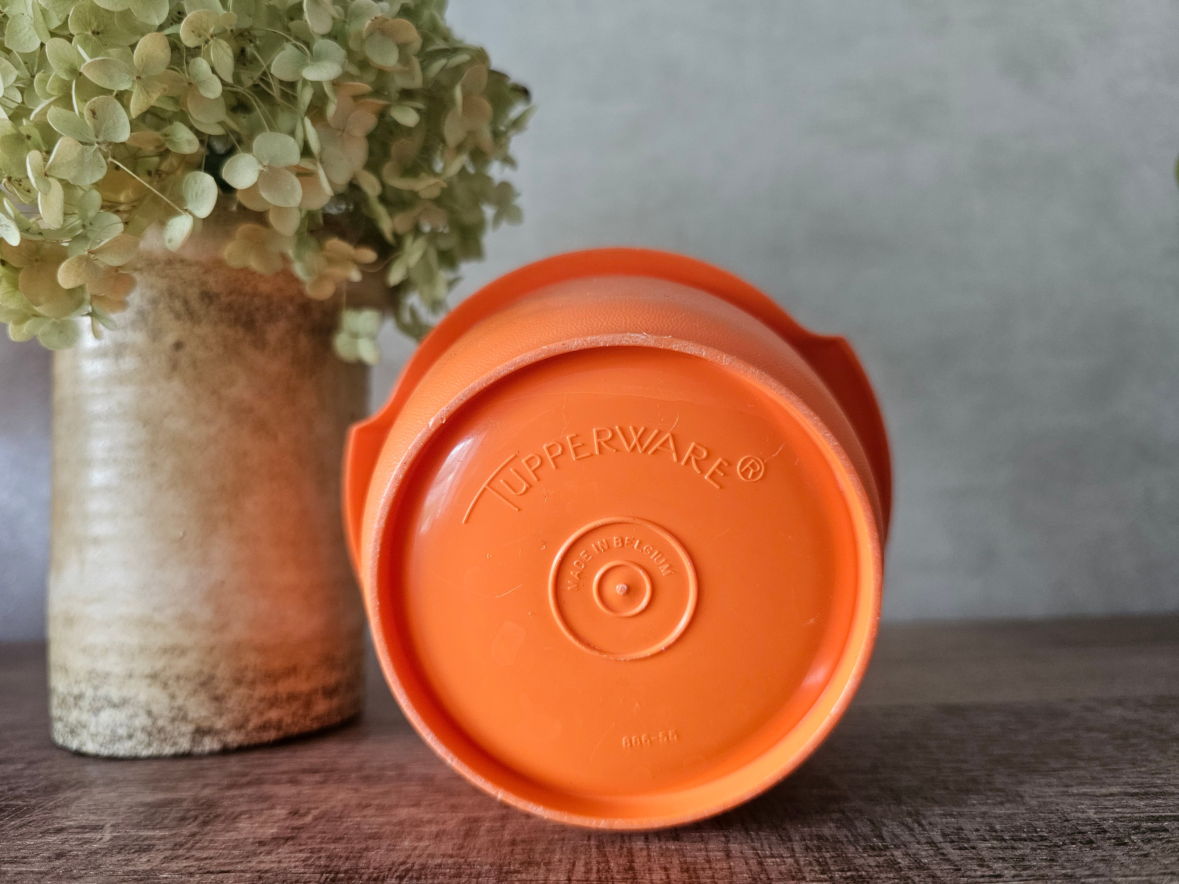 Tupperware oranje trommel