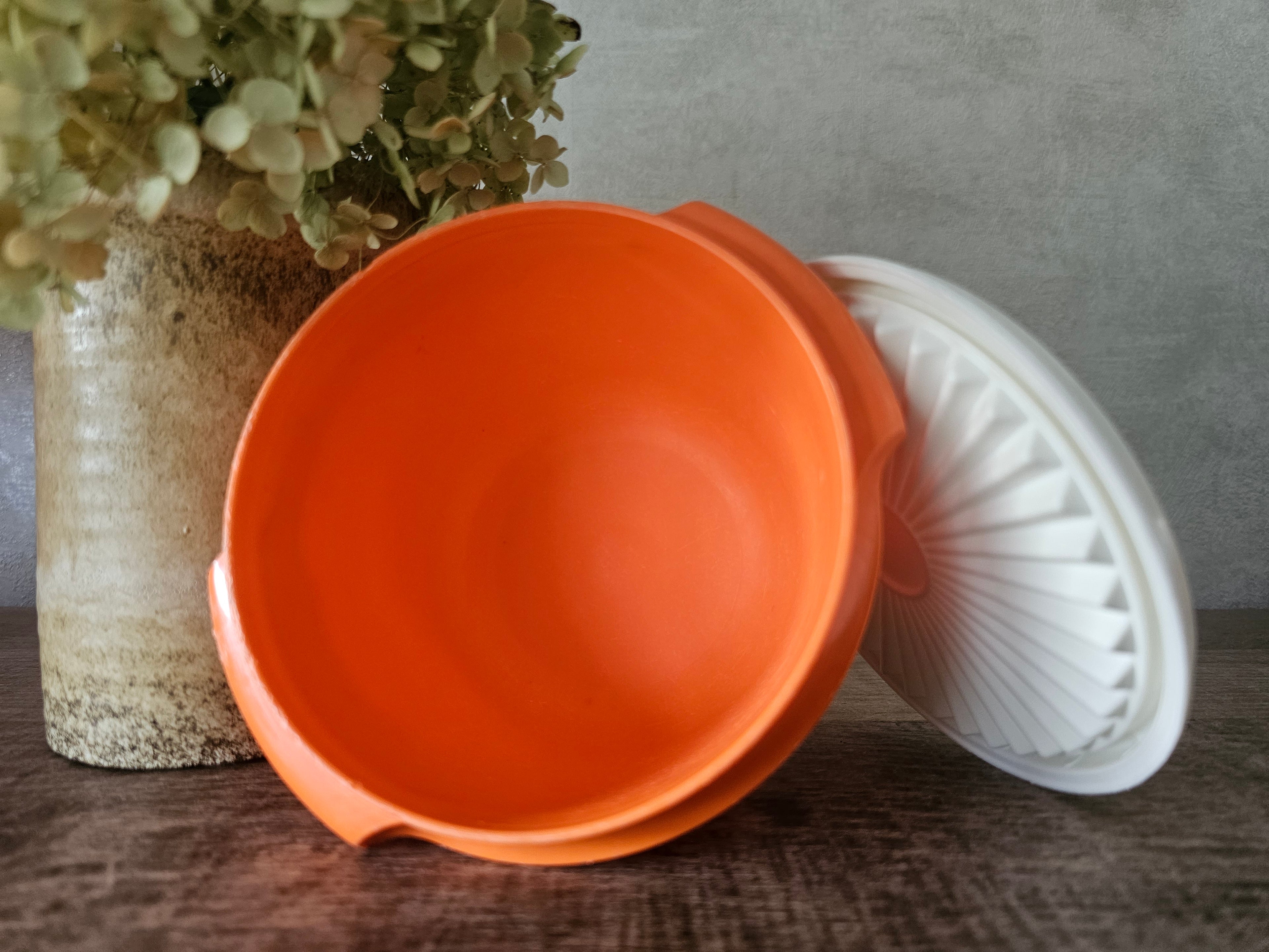Tupperware oranje trommel