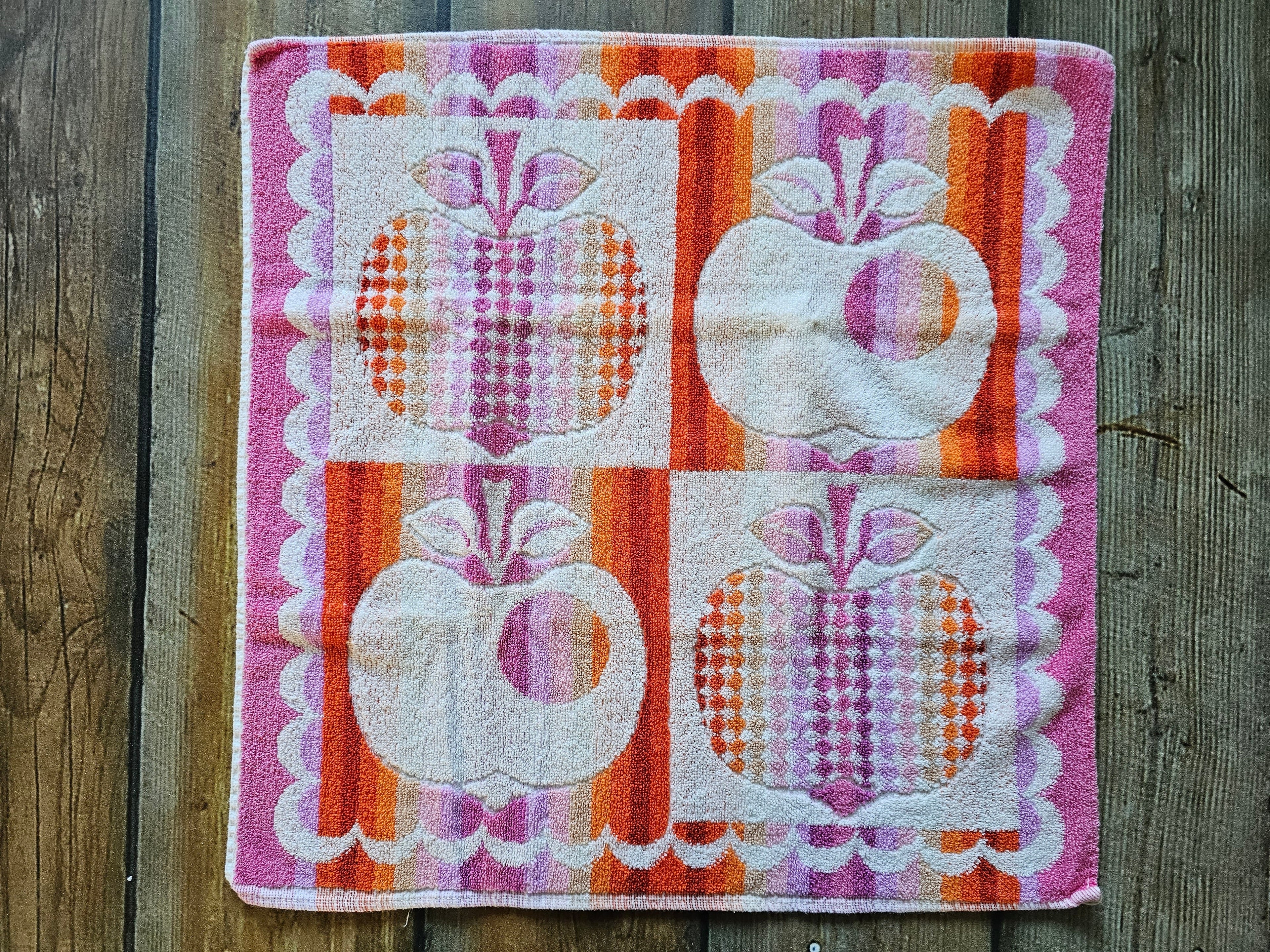 Vintage katoenen keuken handdoek &