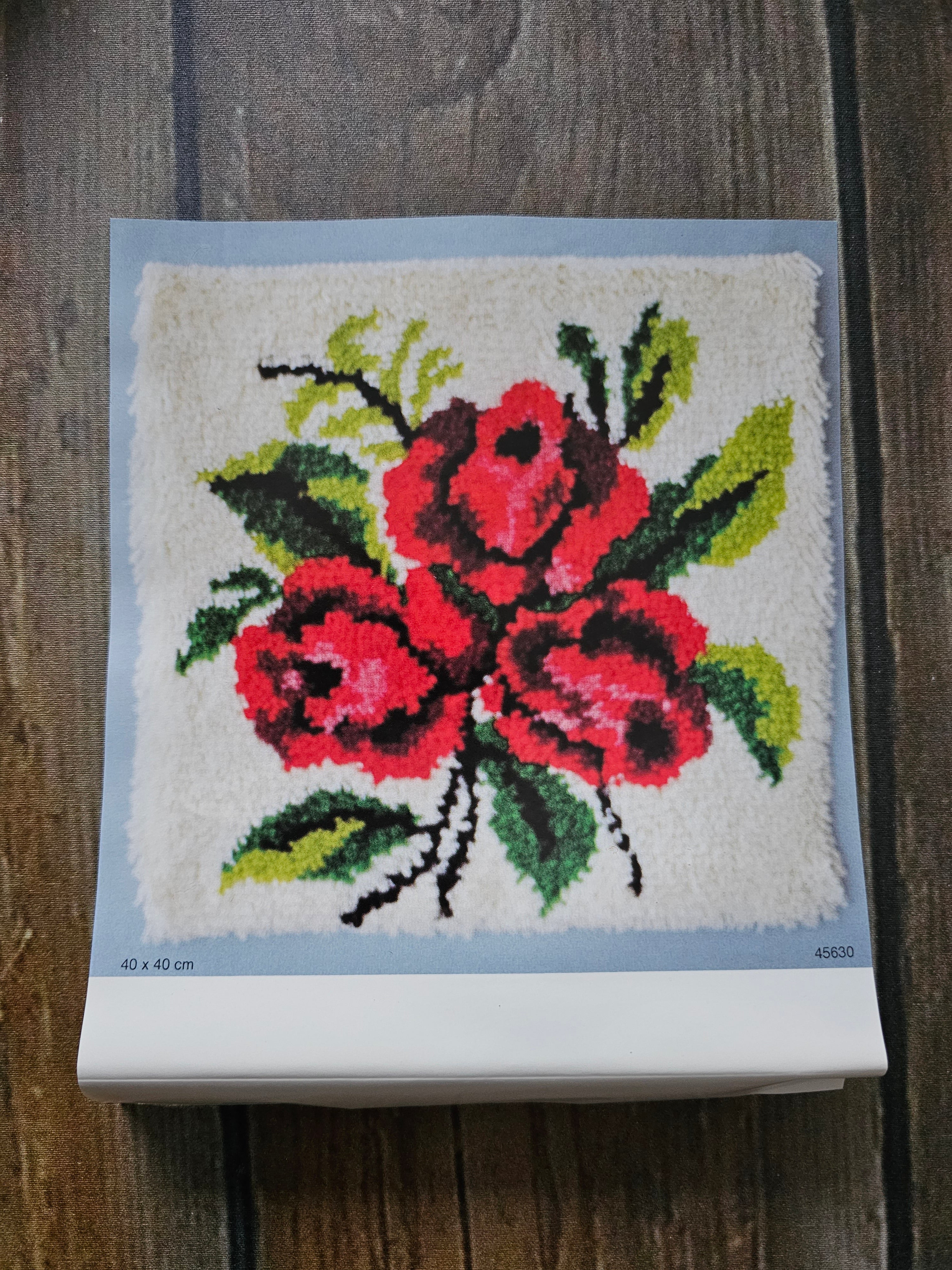 Knoopkussen 40 x 40 cm rozen