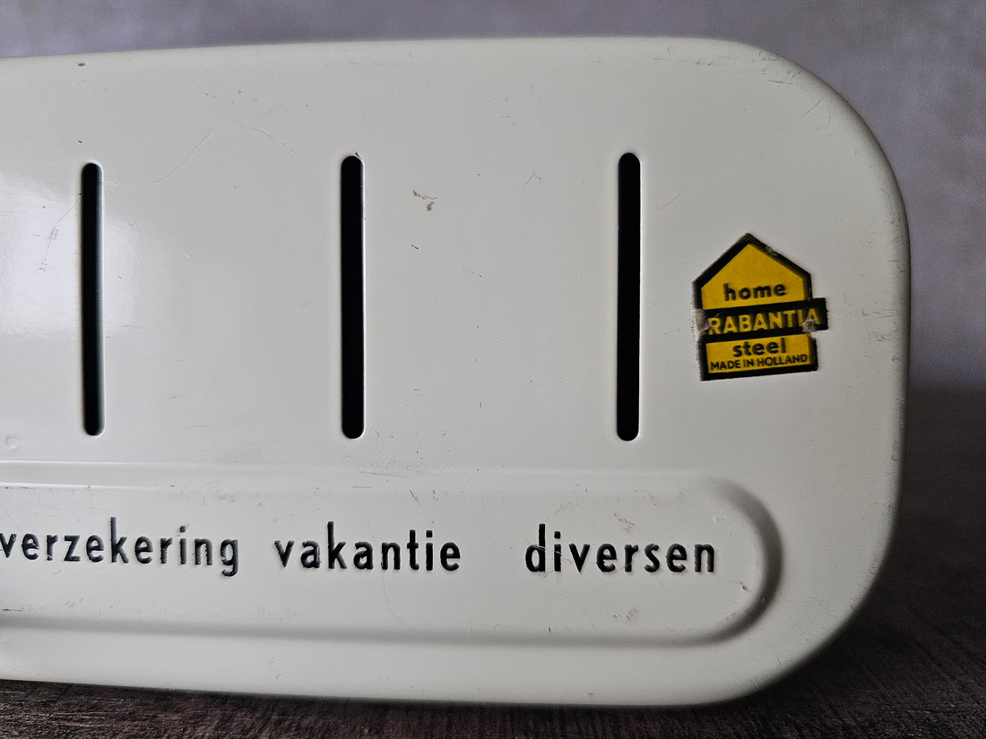 Brabantia cremewitte huishoud spaarblik