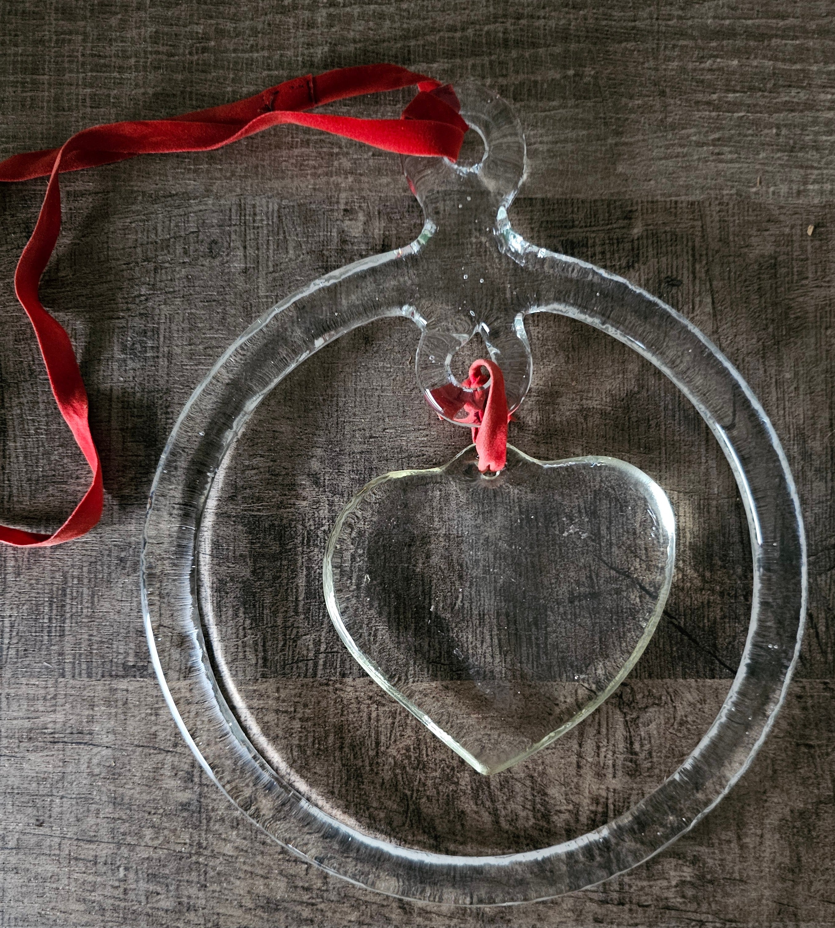 Kosta Boda glazen hanger hart