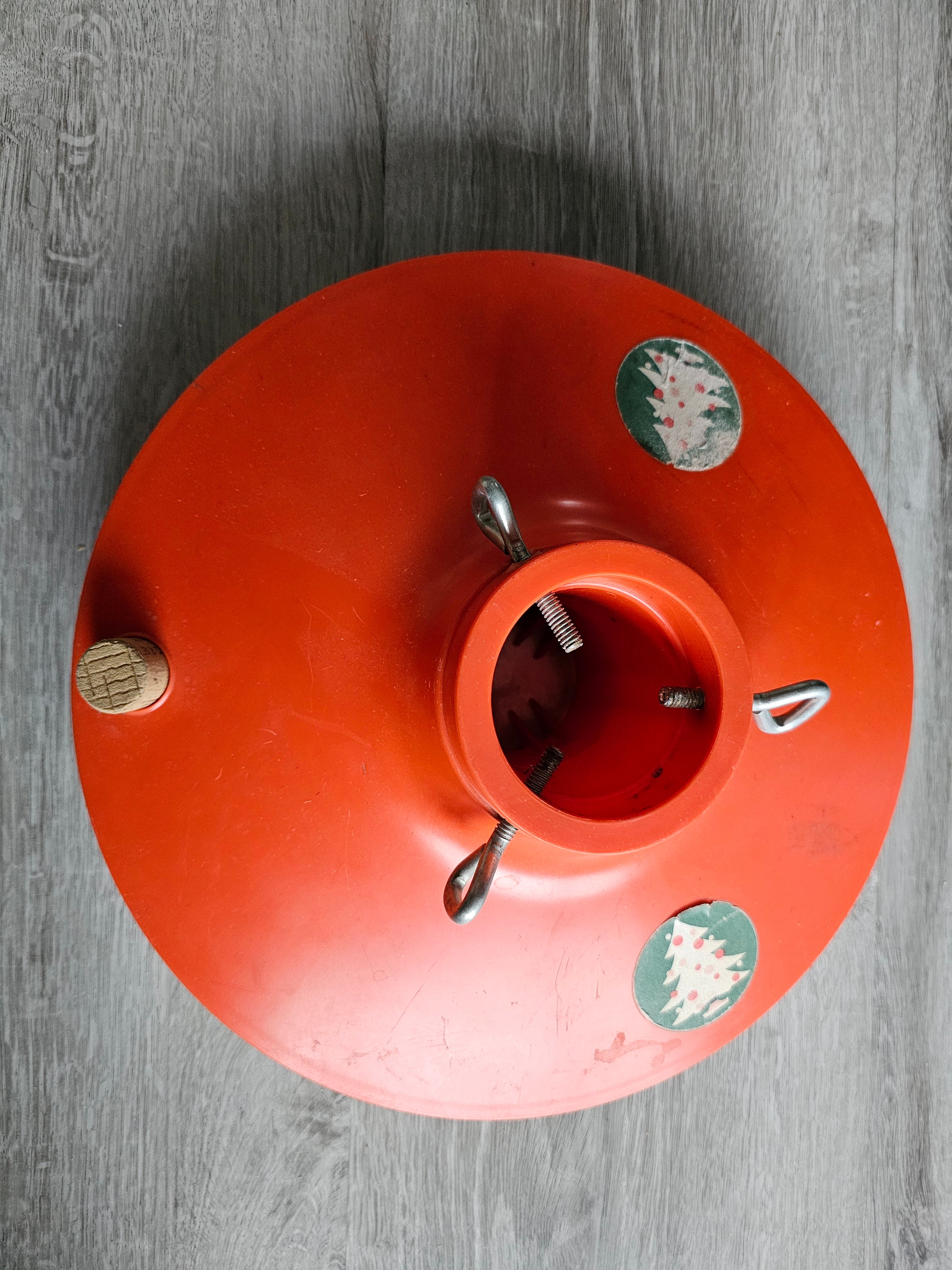 Oranje kerstboom standaard