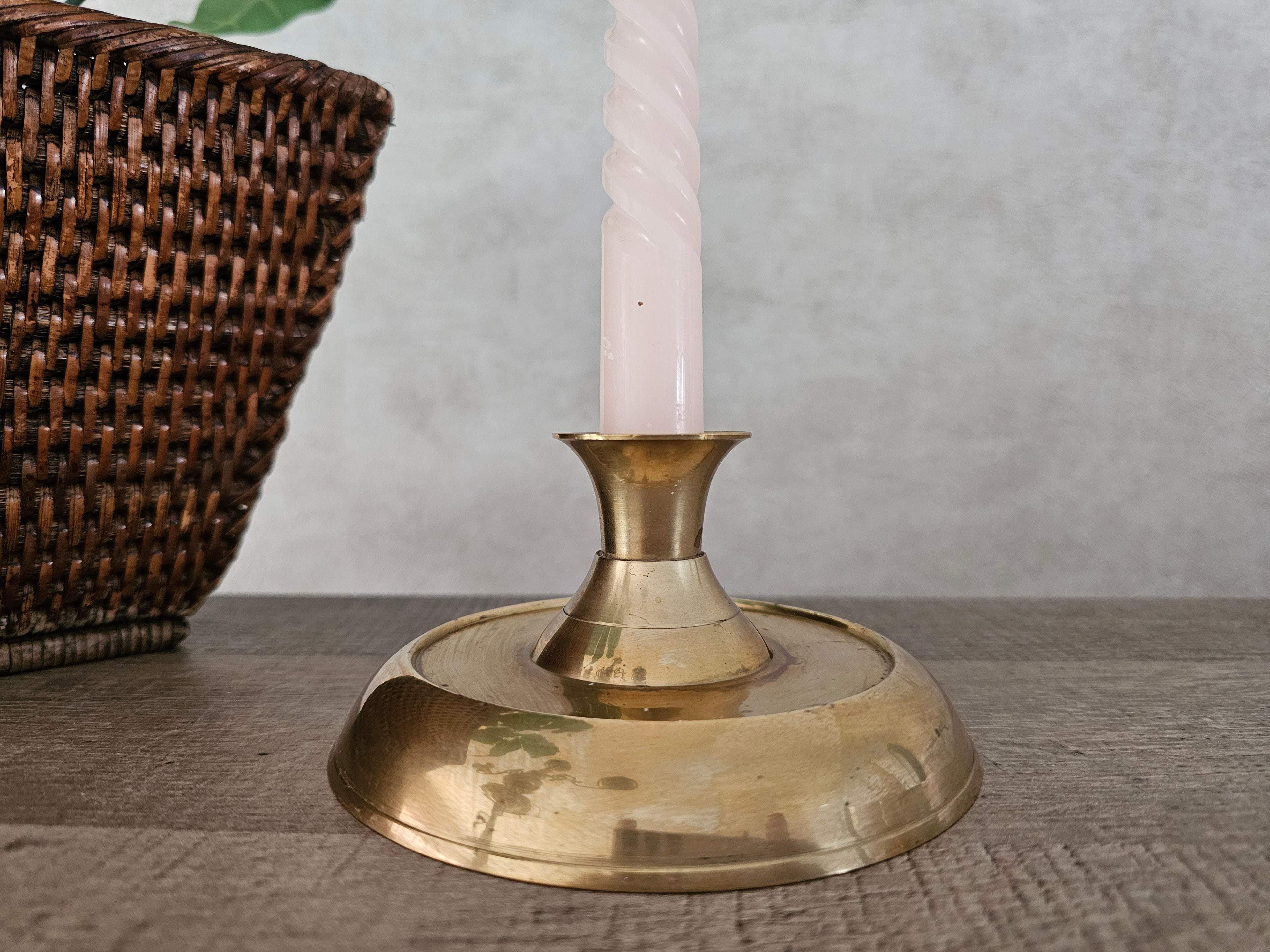 Messing kandelaar 12 cm