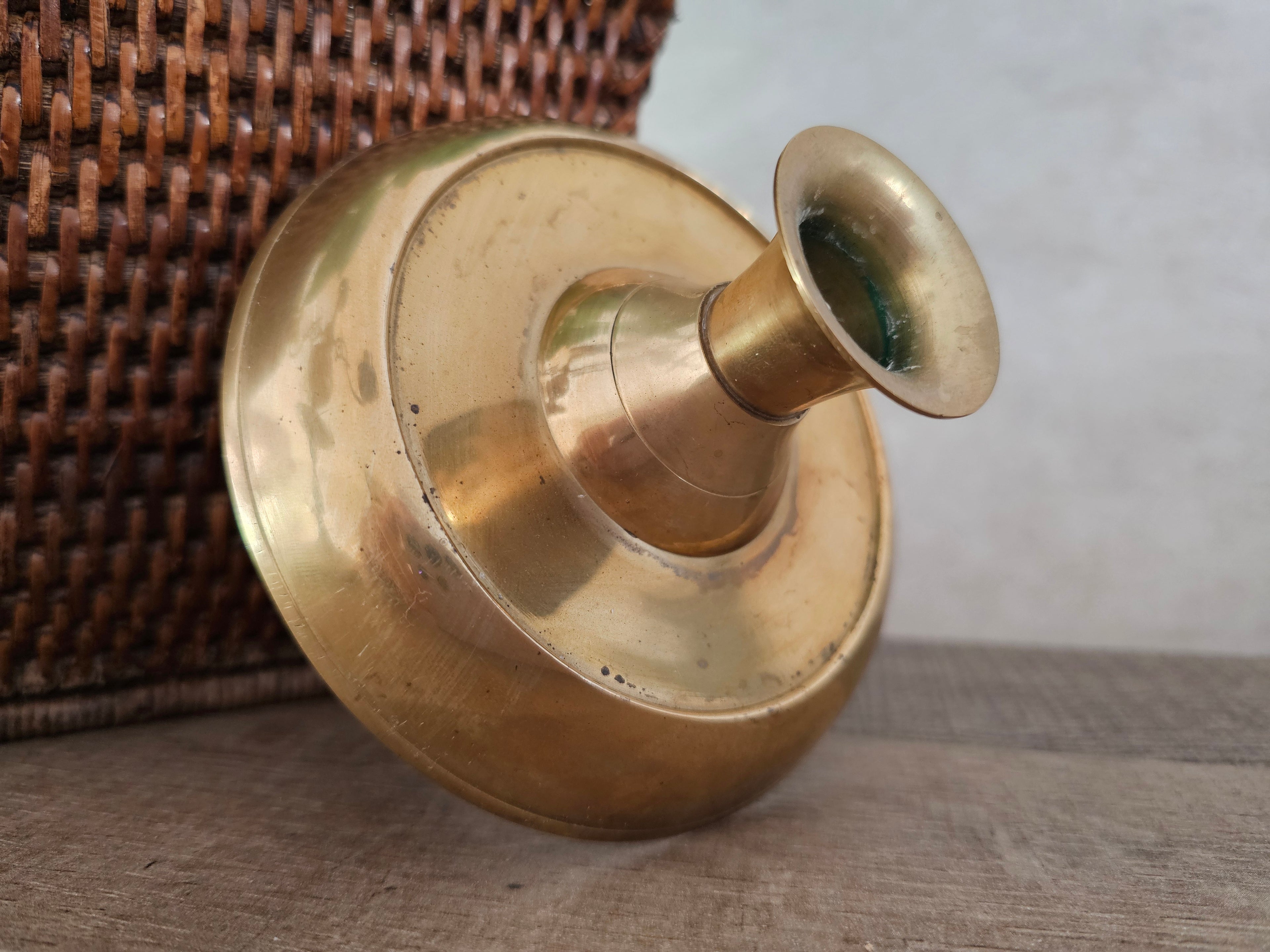 Messing kandelaar 12 cm