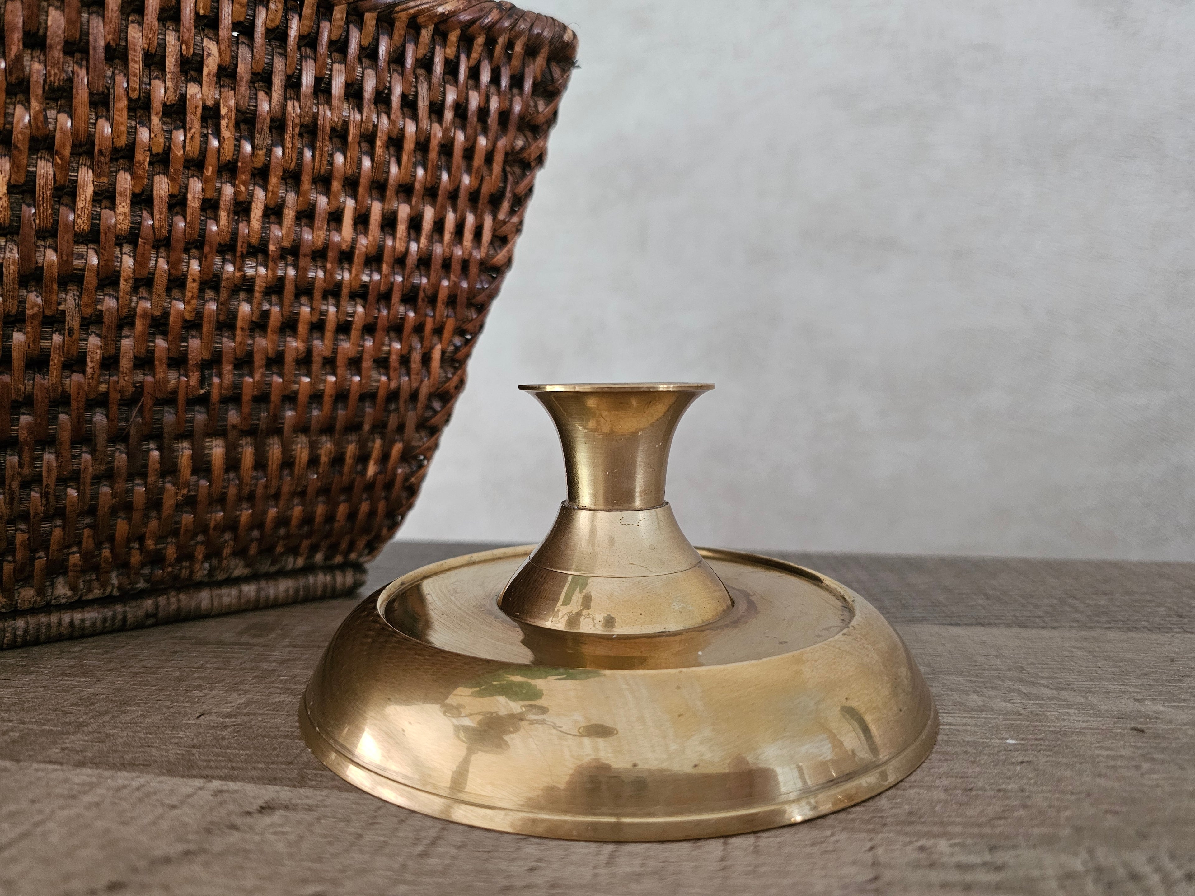 Messing kandelaar 12 cm