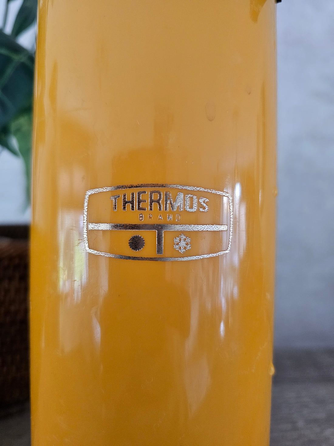 Thermoskan oranje / bruin