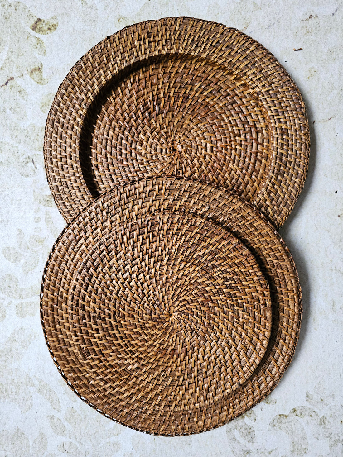 Birma rieten onderzetters 34.5 cm