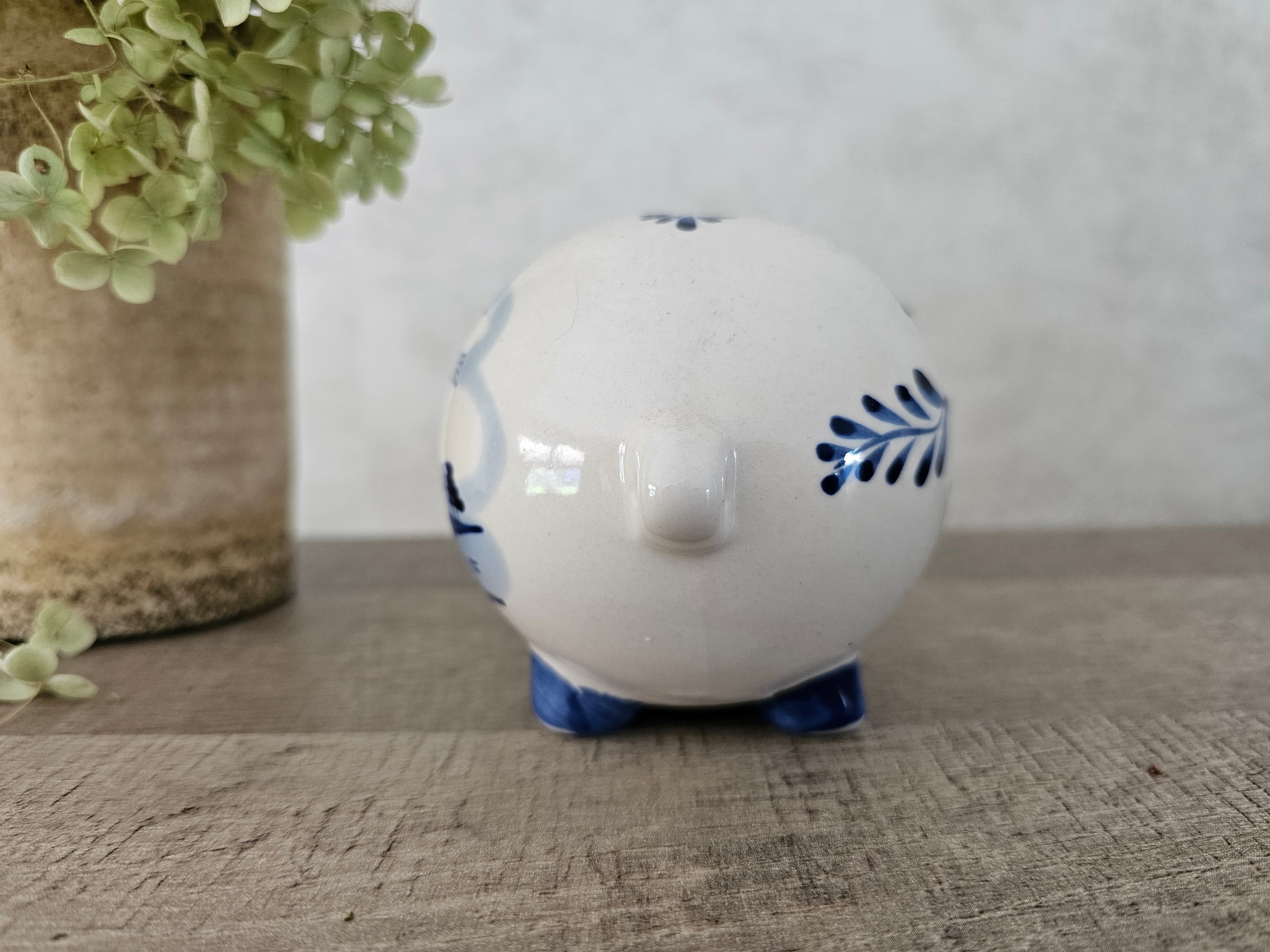 Delfts blauw spaar varken spaarpot