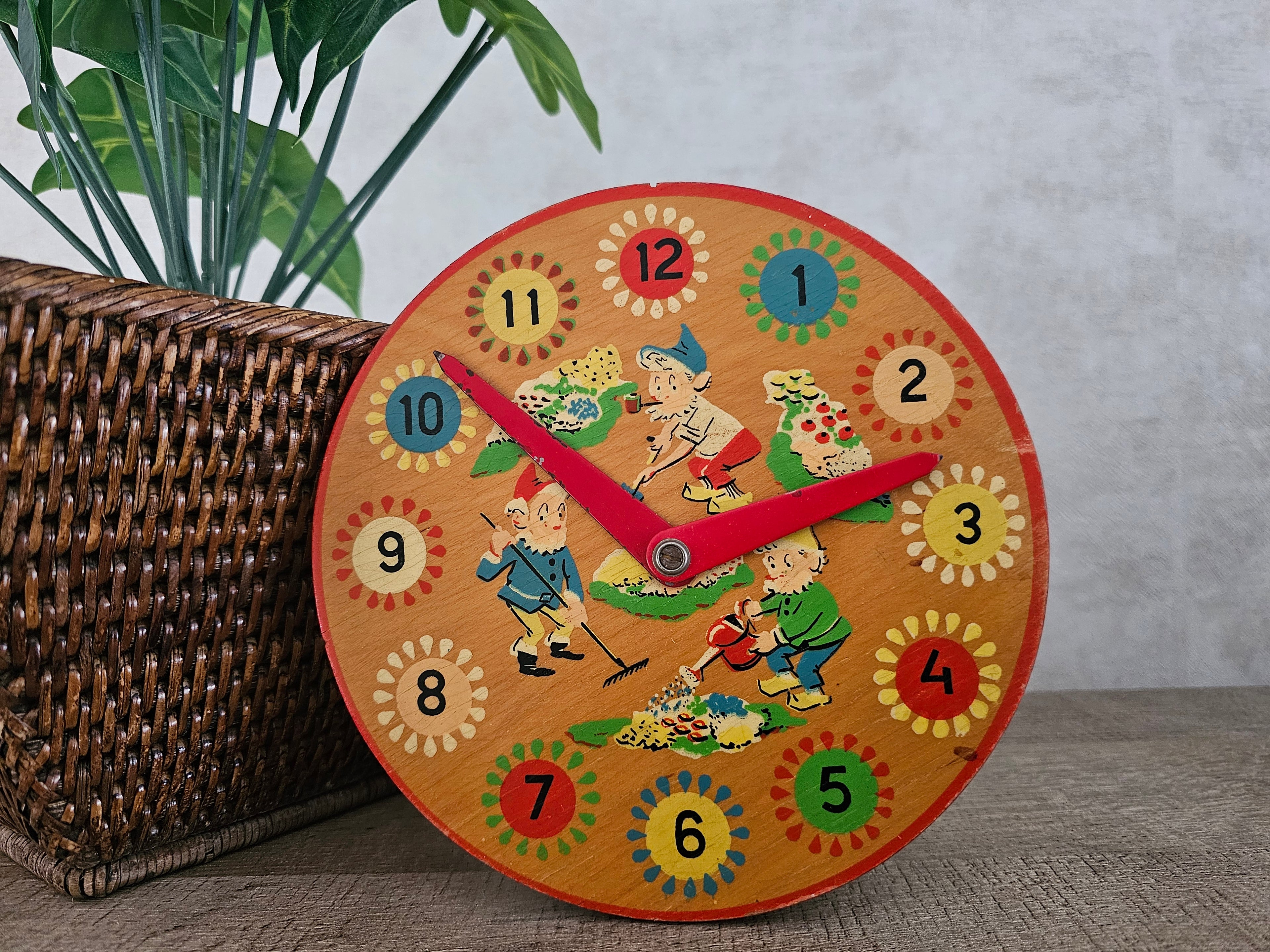 Simplex jaren 50 houten klok