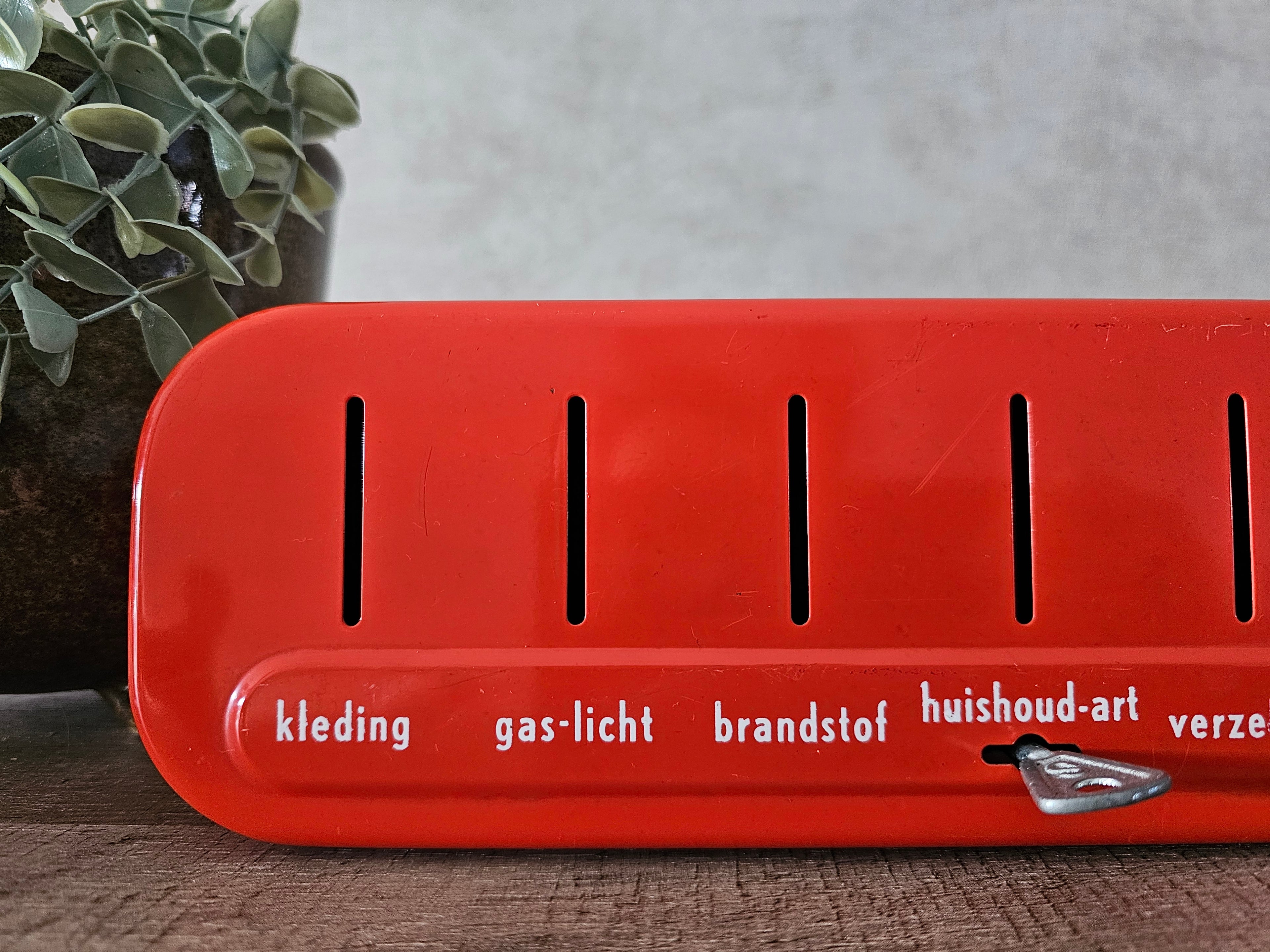 Brabantia spaarpot huishoud sparen met sleutel