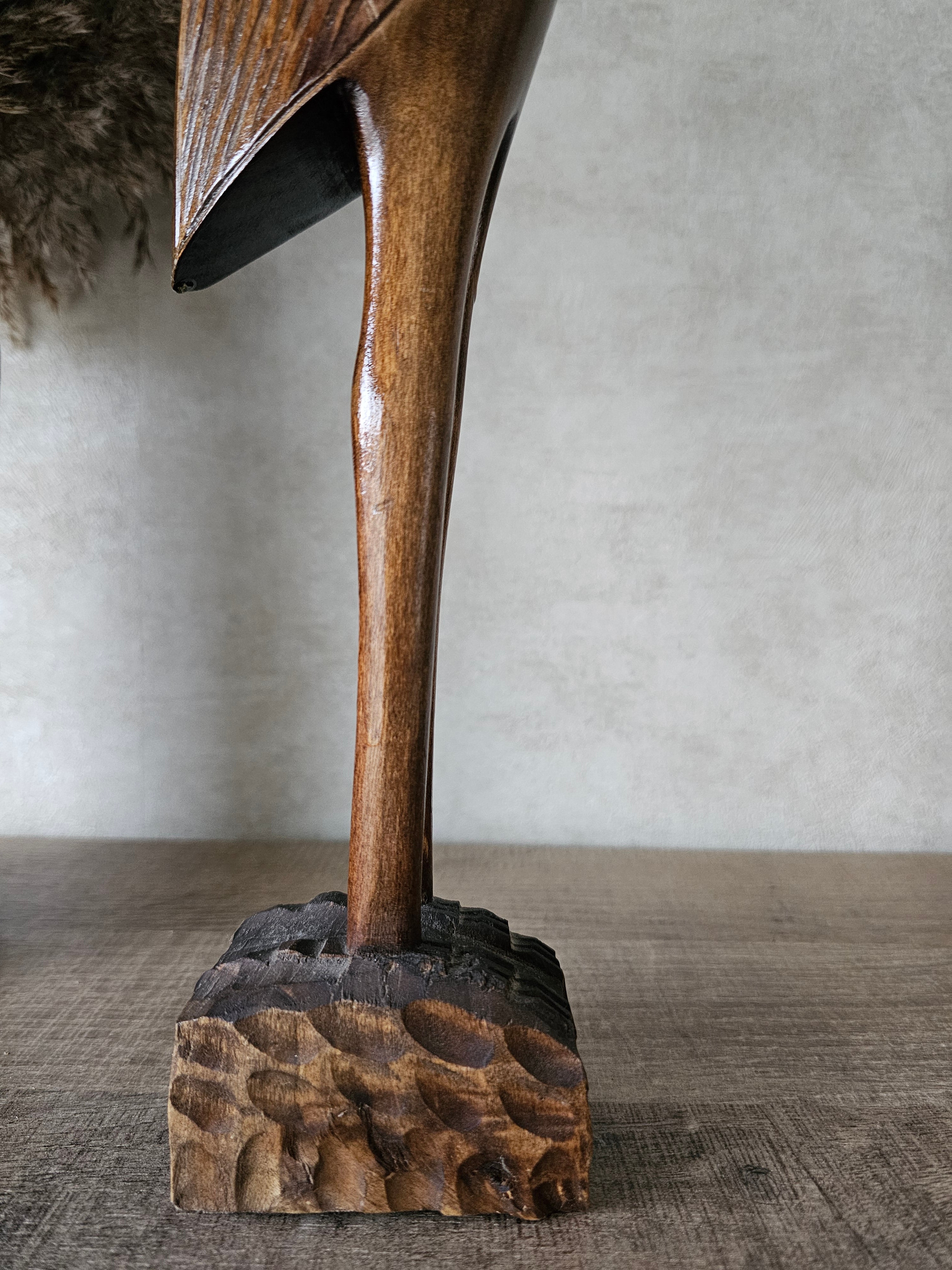 Vintage houten vogel 50 cm