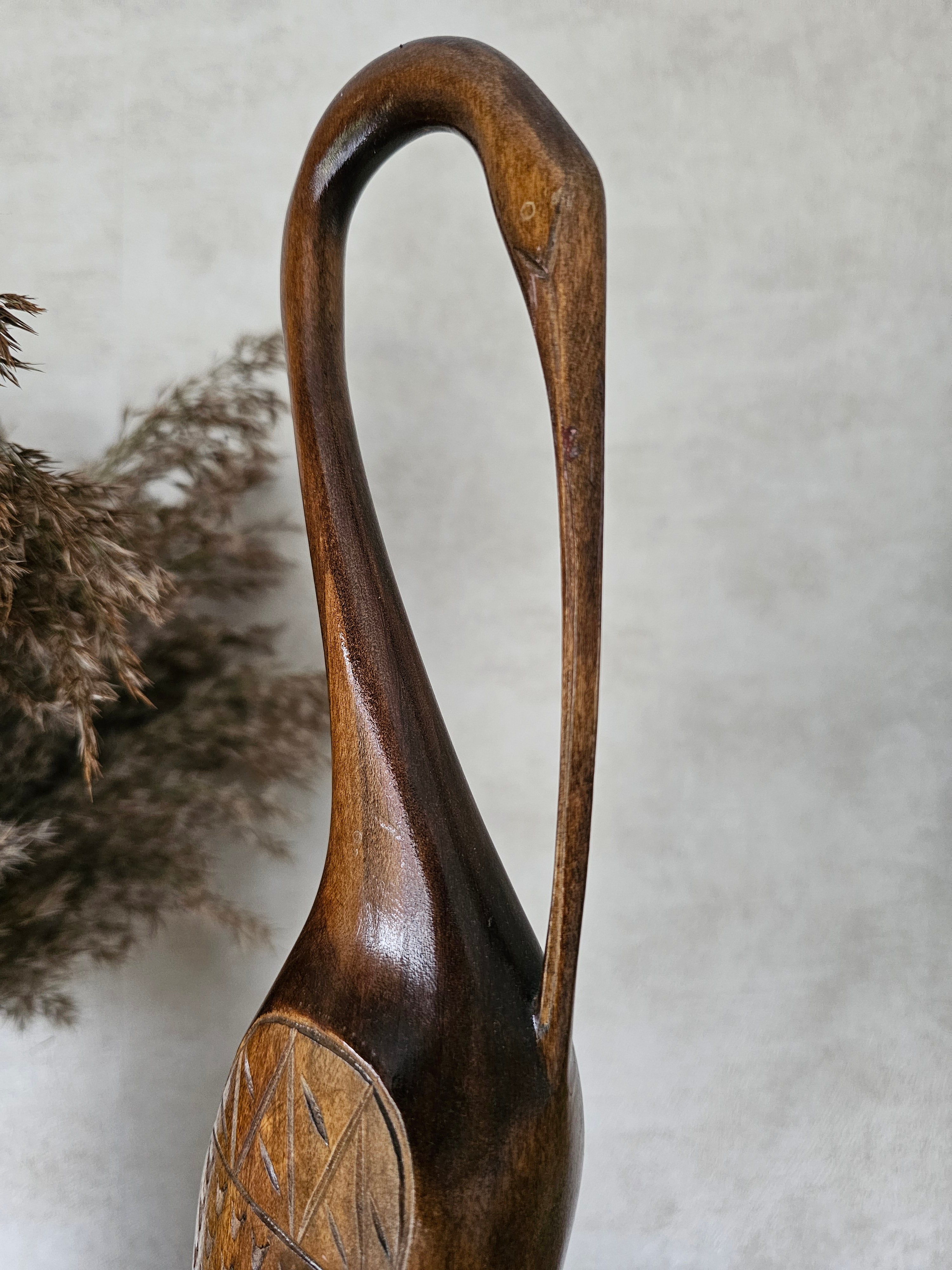 Vintage houten vogel 50 cm