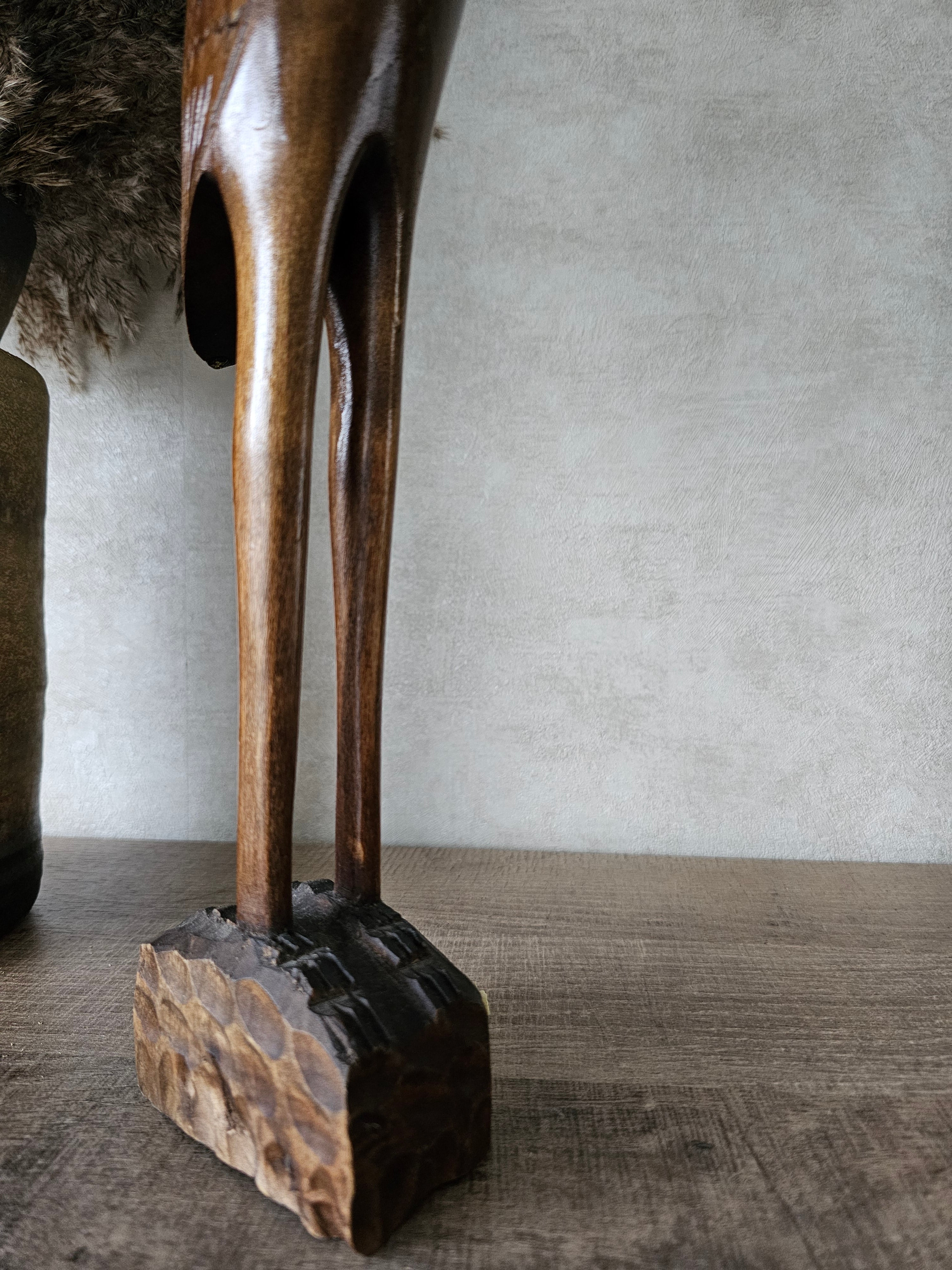 Vintage houten vogel 50 cm