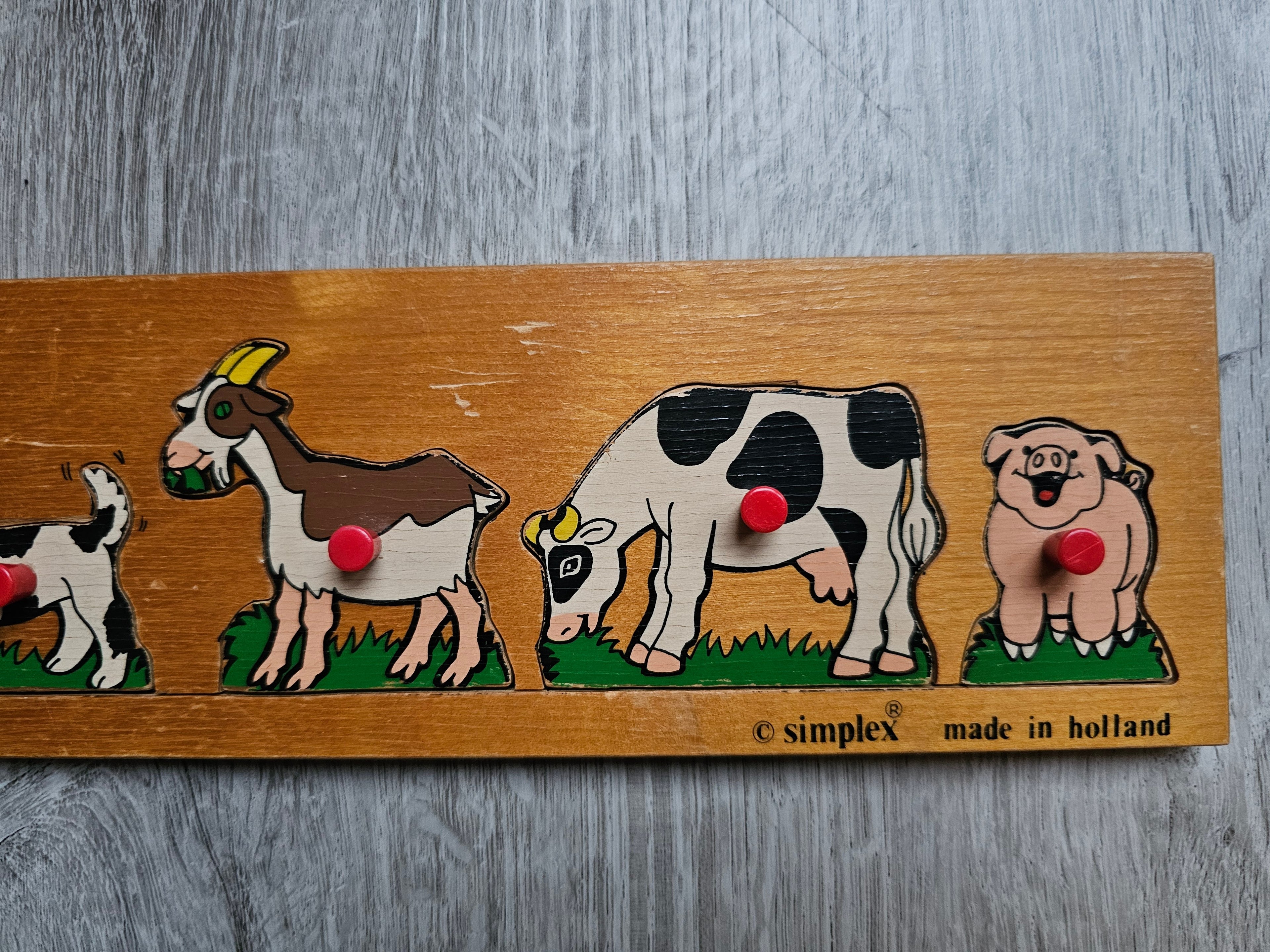 Simplex puzzel boerderij dieren