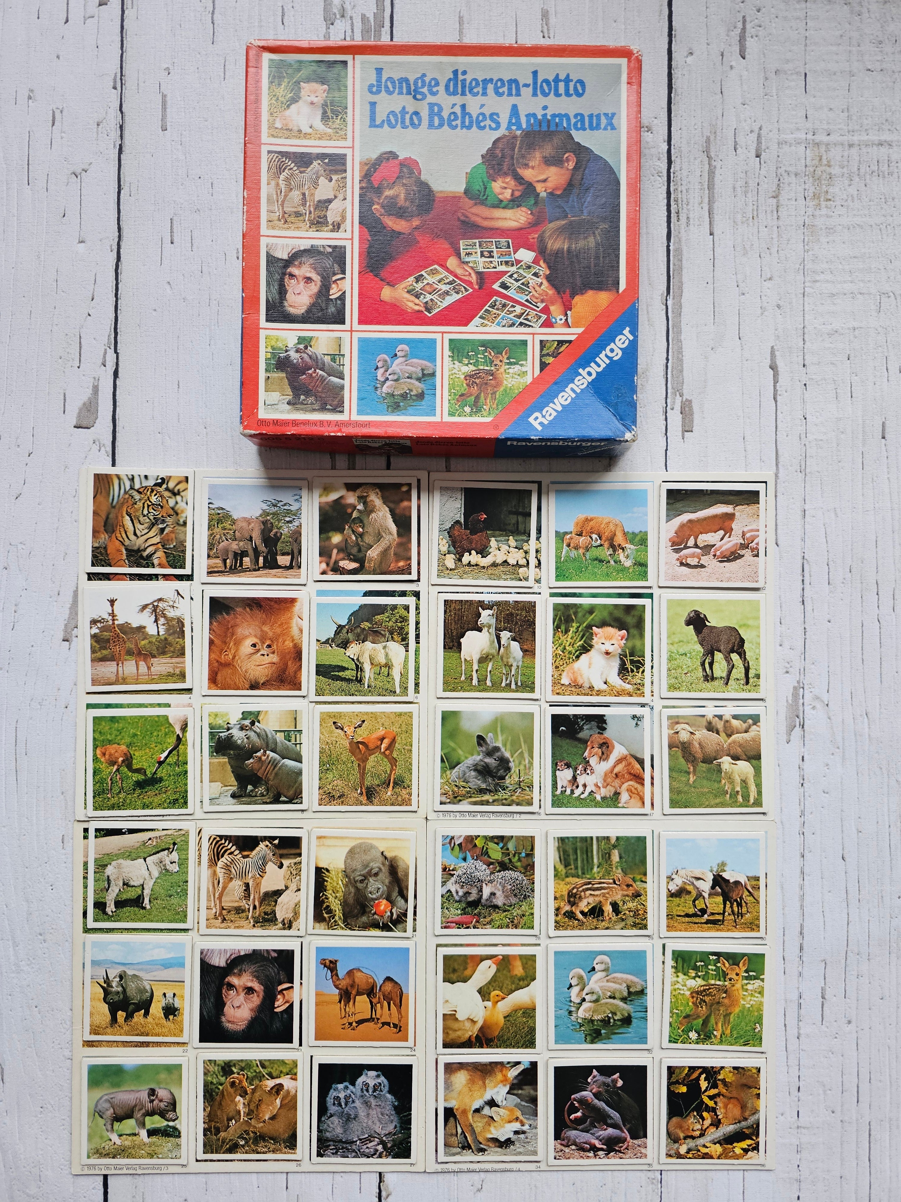 Ravensburger jonge dieren lotto 1976