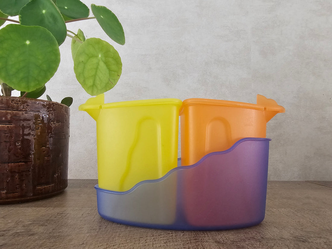 Tupperware trendy roomstel geel / oranje