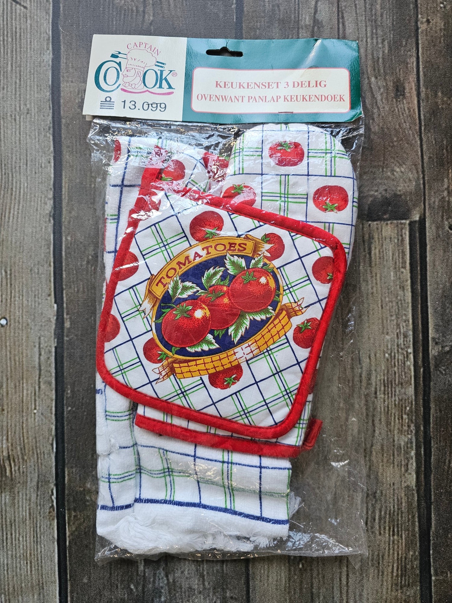 Keukenset 3 delig panlap ovenwant doek tomaat